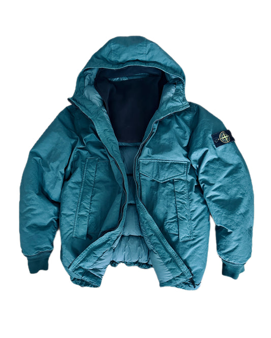 Stone Island 2022 Opaque Nylon Twlll Down-TC Balaclava Puffer Jacket - M