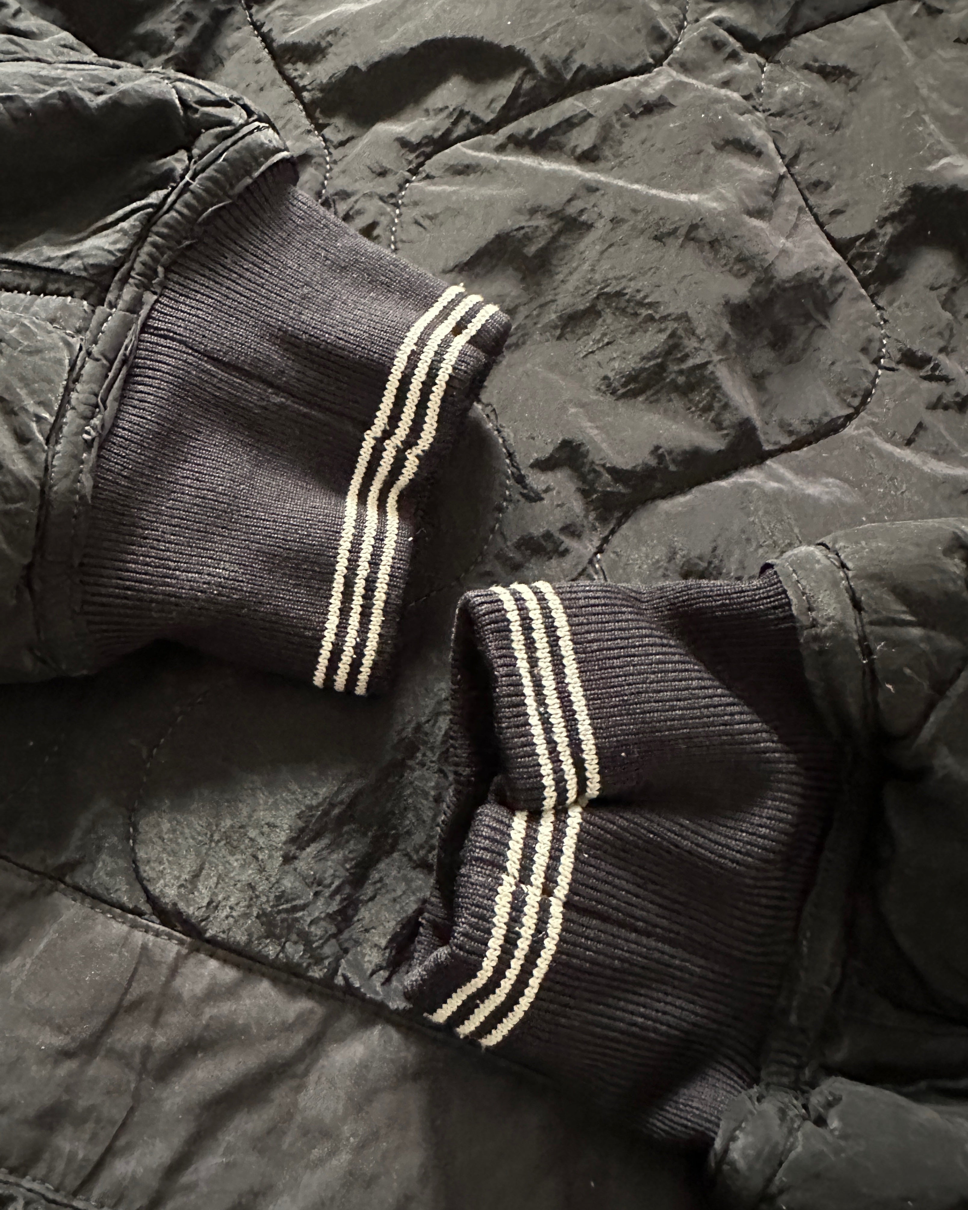 Stone Island 2004 Paul Harvey Navy Quilted Nylon Metal