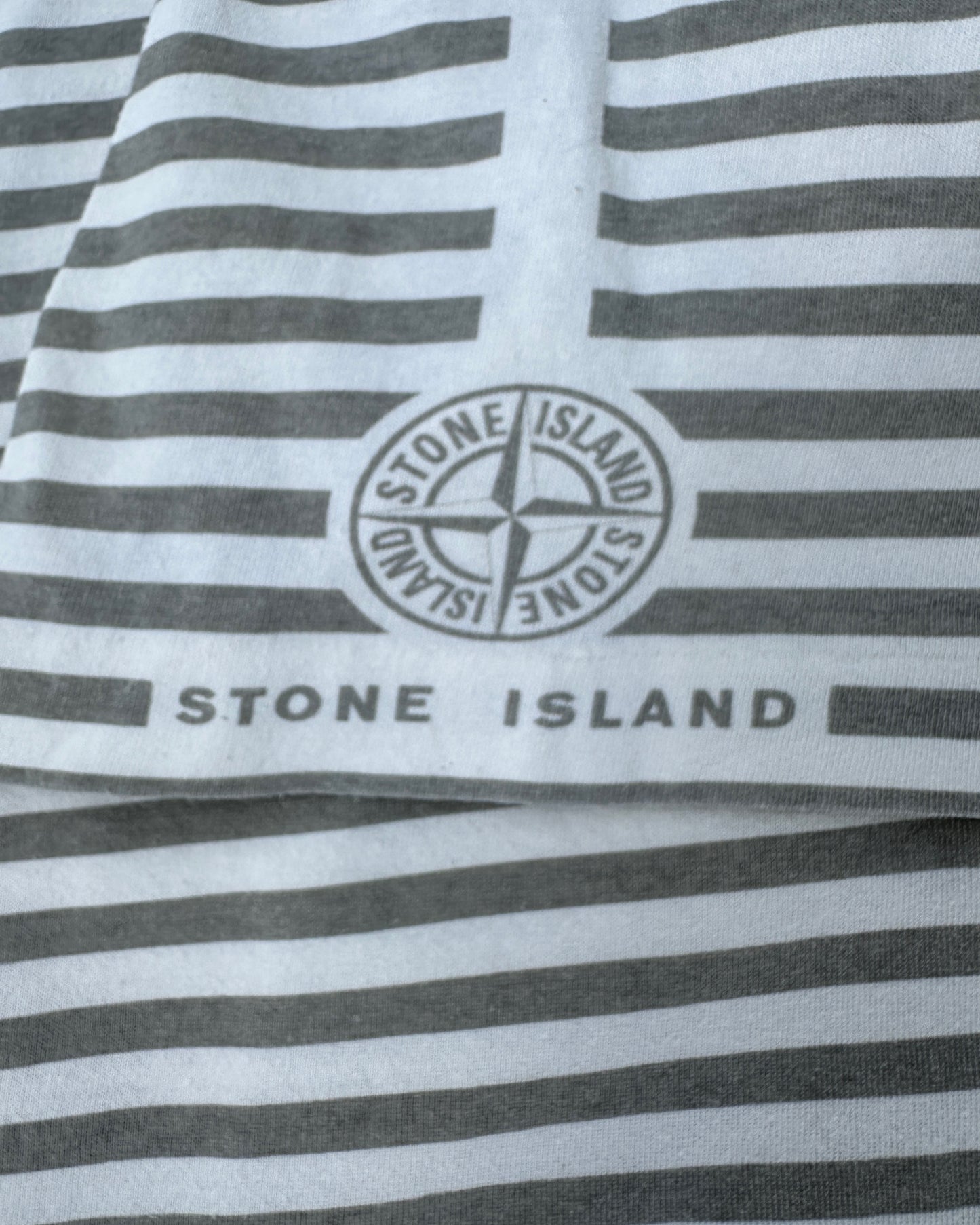 Stone Island 1997 Vintage Stripe T-Shirt - XXL - Made in Italy