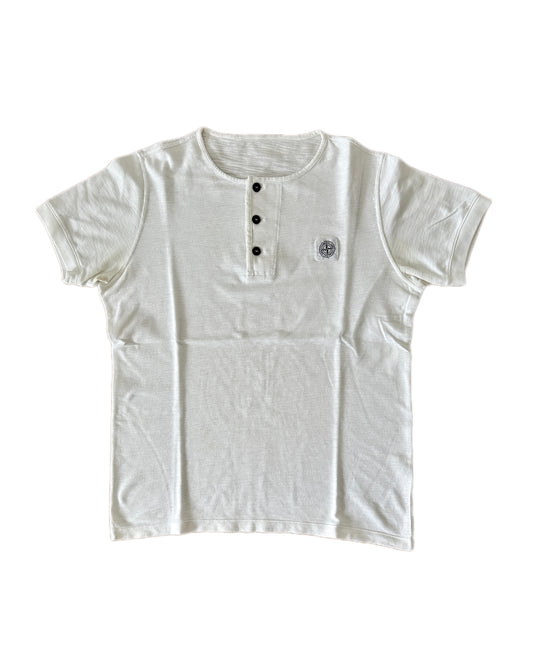 Stone Island White Patch Program Henley T- Shirt - L