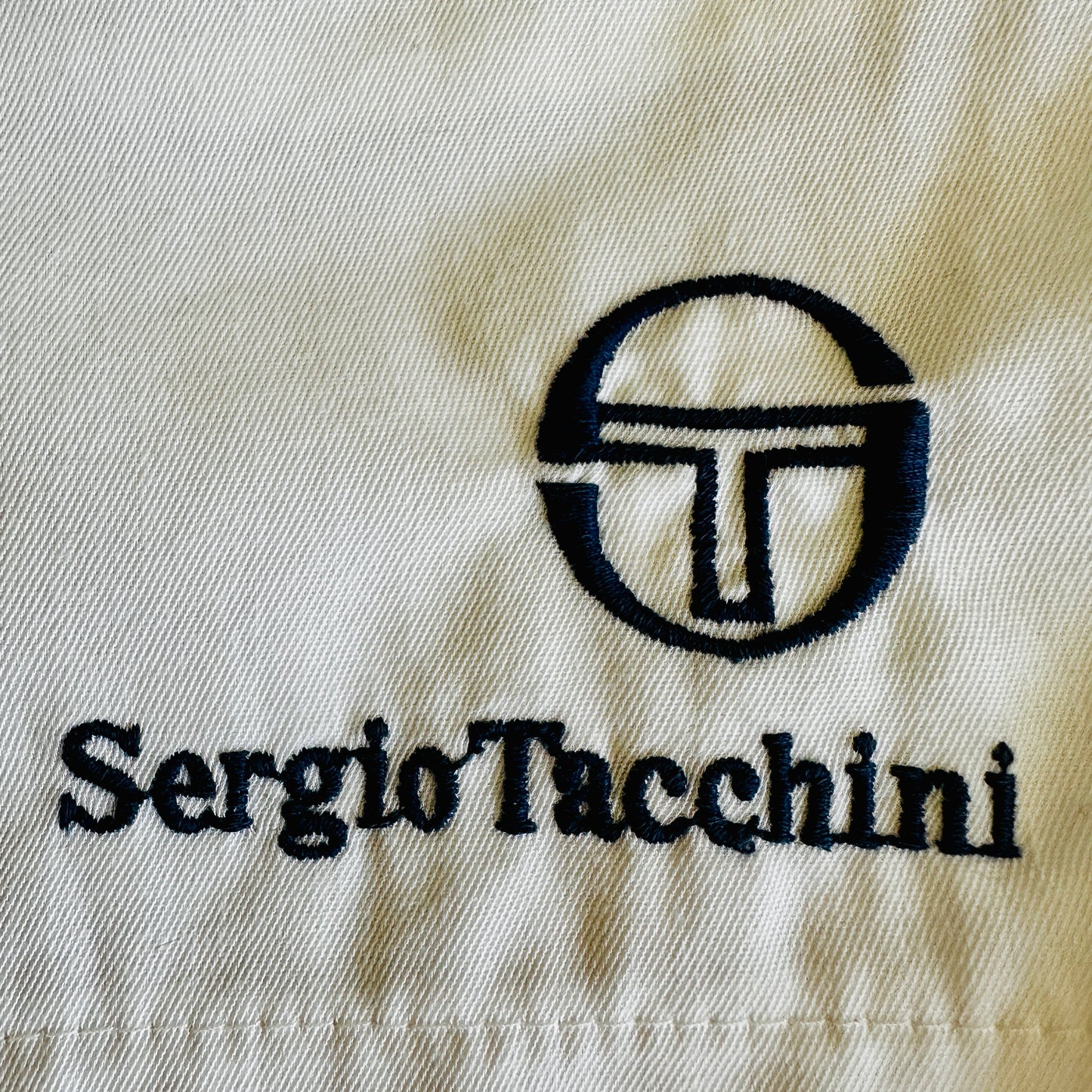 Sergio Tacchini 80s Vintage White Shorts - XL - Made in Italy