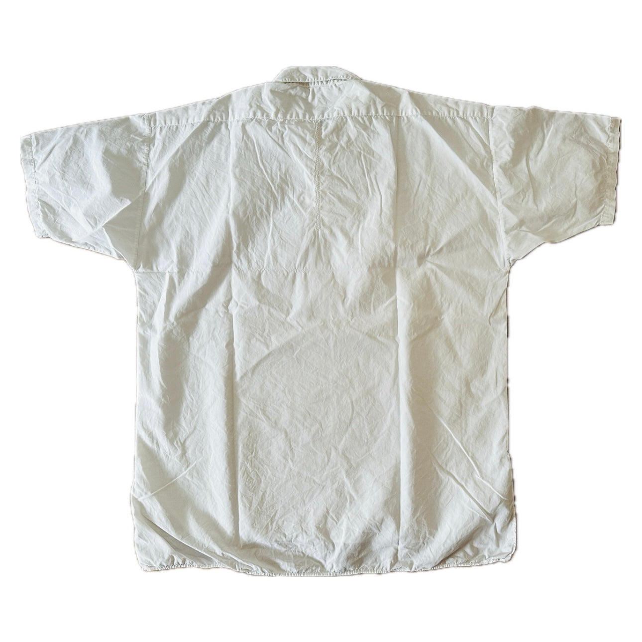 Stone Island 90s Vintage White Cotton Shirt - L - Made in Italy