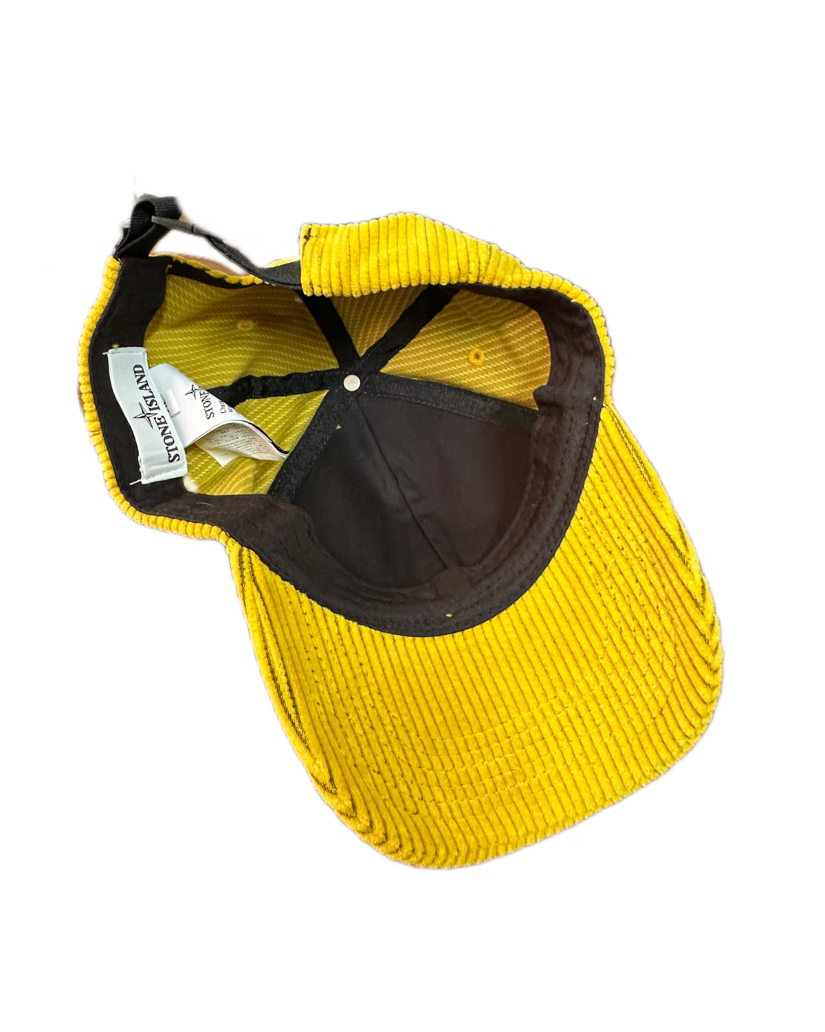 Stone Island 2018 Mustard Yellow Cotton Corduroy Cap - XL