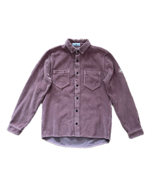 Stone Island 2019 Cotton Corduroy Overshirt Rose - L - Made in Italy