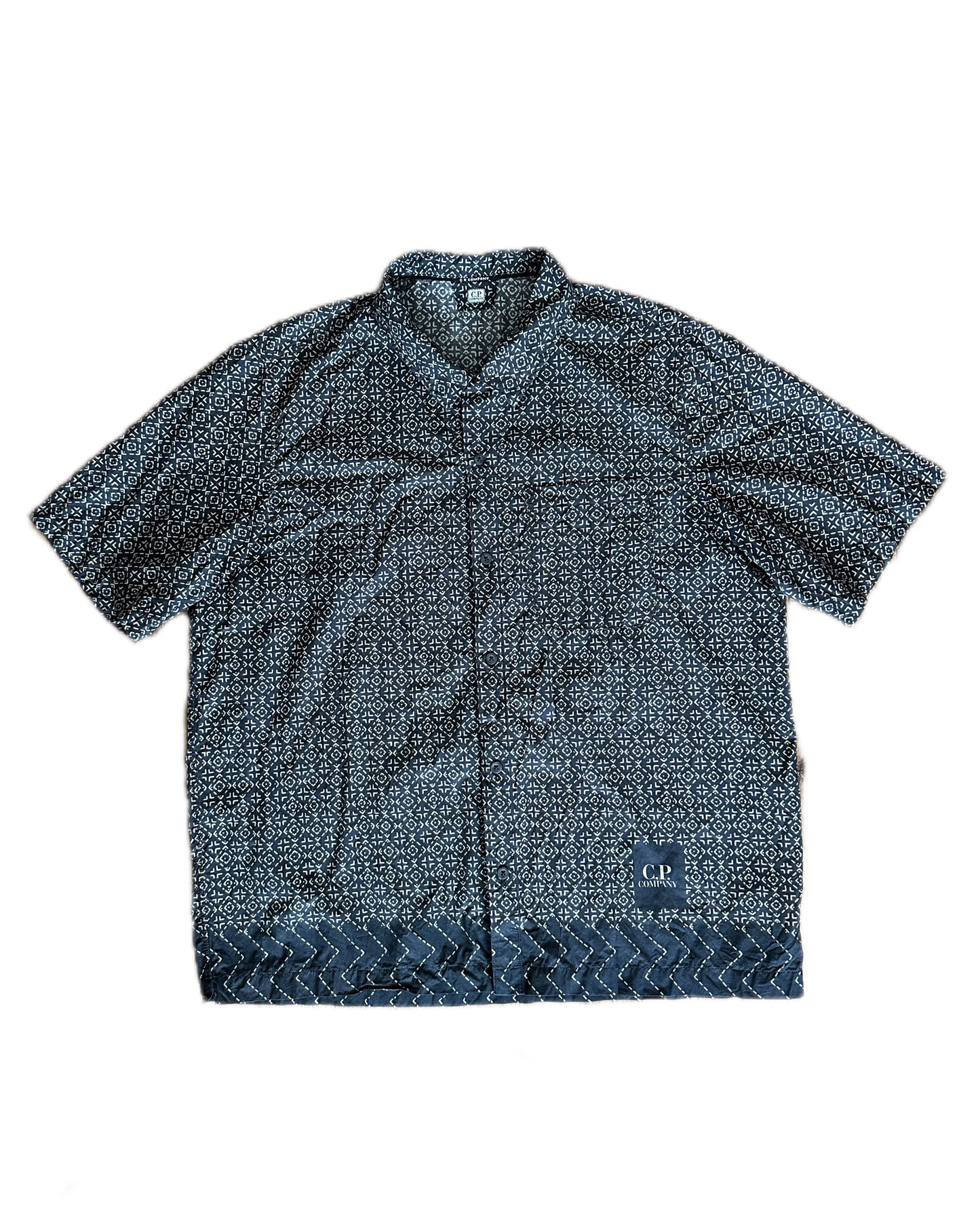C.P. Company 2024 Popeline Baja Print Retro Shirt - XXXL