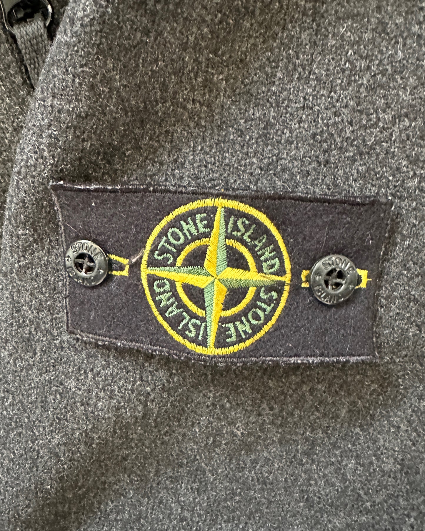 Stone Island Cotton Knit Zip Jacket with Nylon Metal Hood -  XL (fits L)