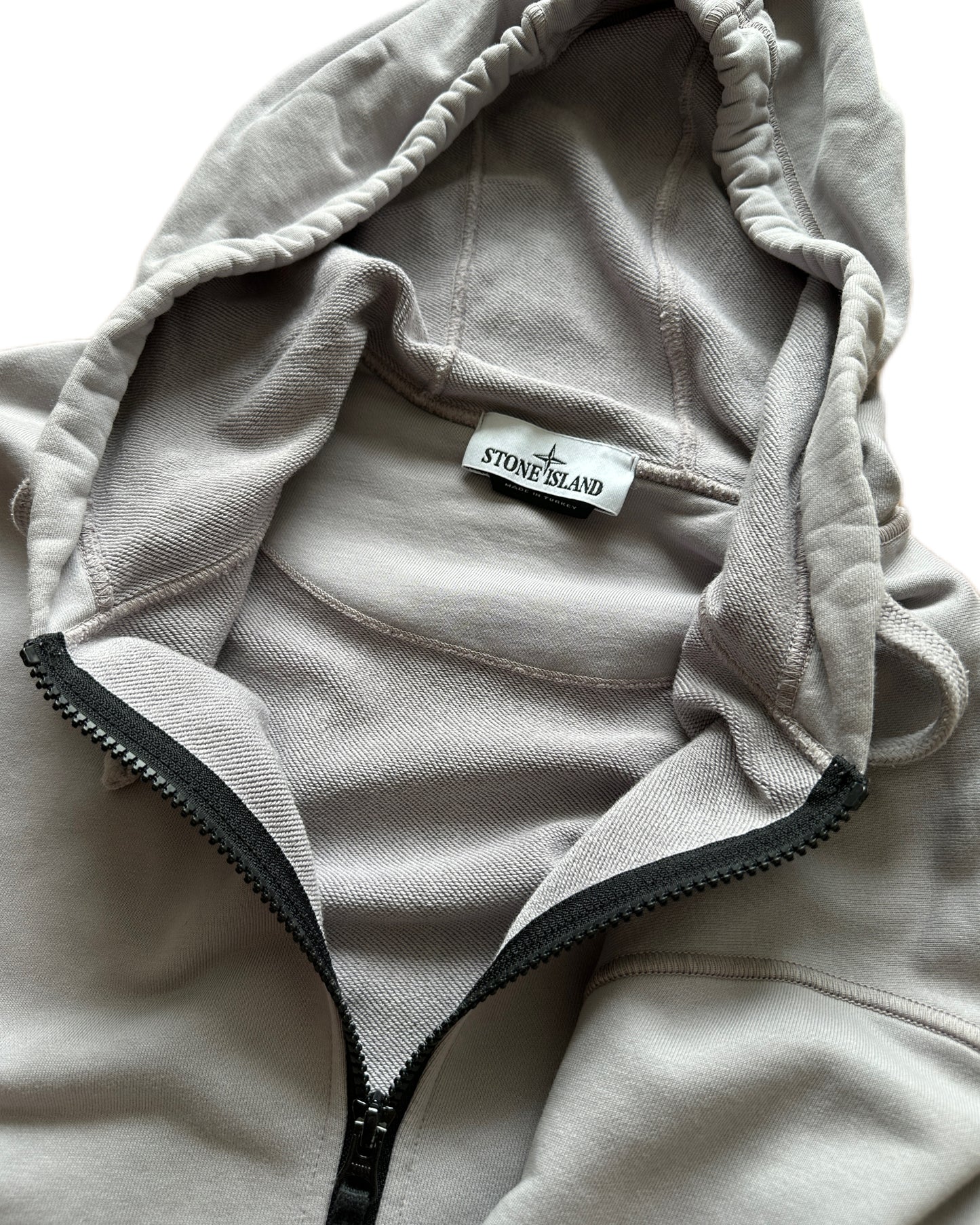 Stone Island 2024 Zip Hooded Sweatshirt Mauve - XXL