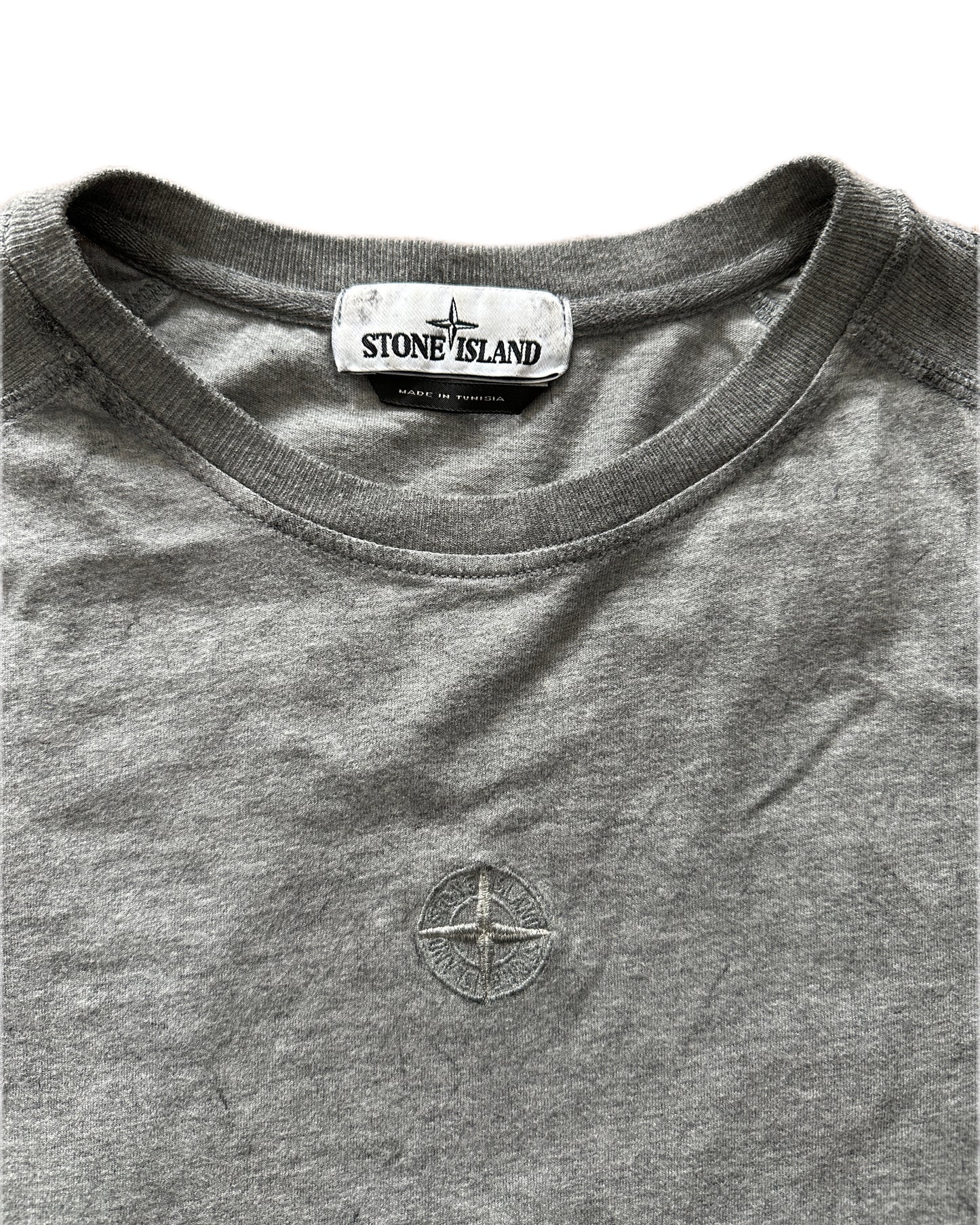 Stone Island 2020 Dust Color Treatment Cotton Grey T-Shirt - M