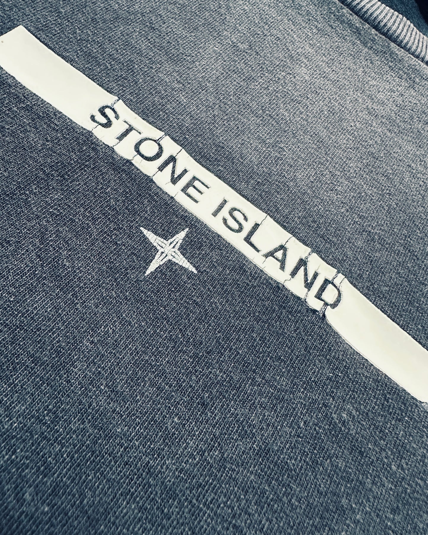 Stone Island 2022 Navy Logo Print T-Shirt - L