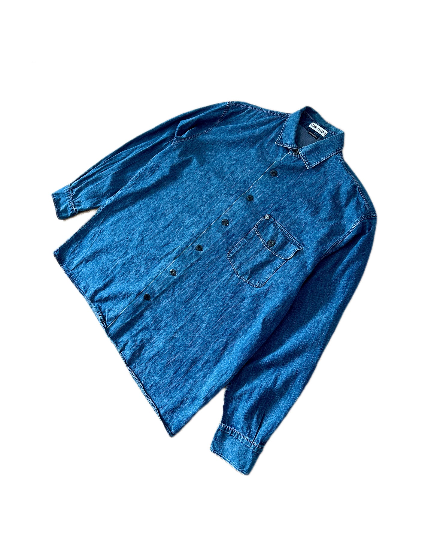Stone Island 1995 Denim Shirt - XXL - Made in Italy