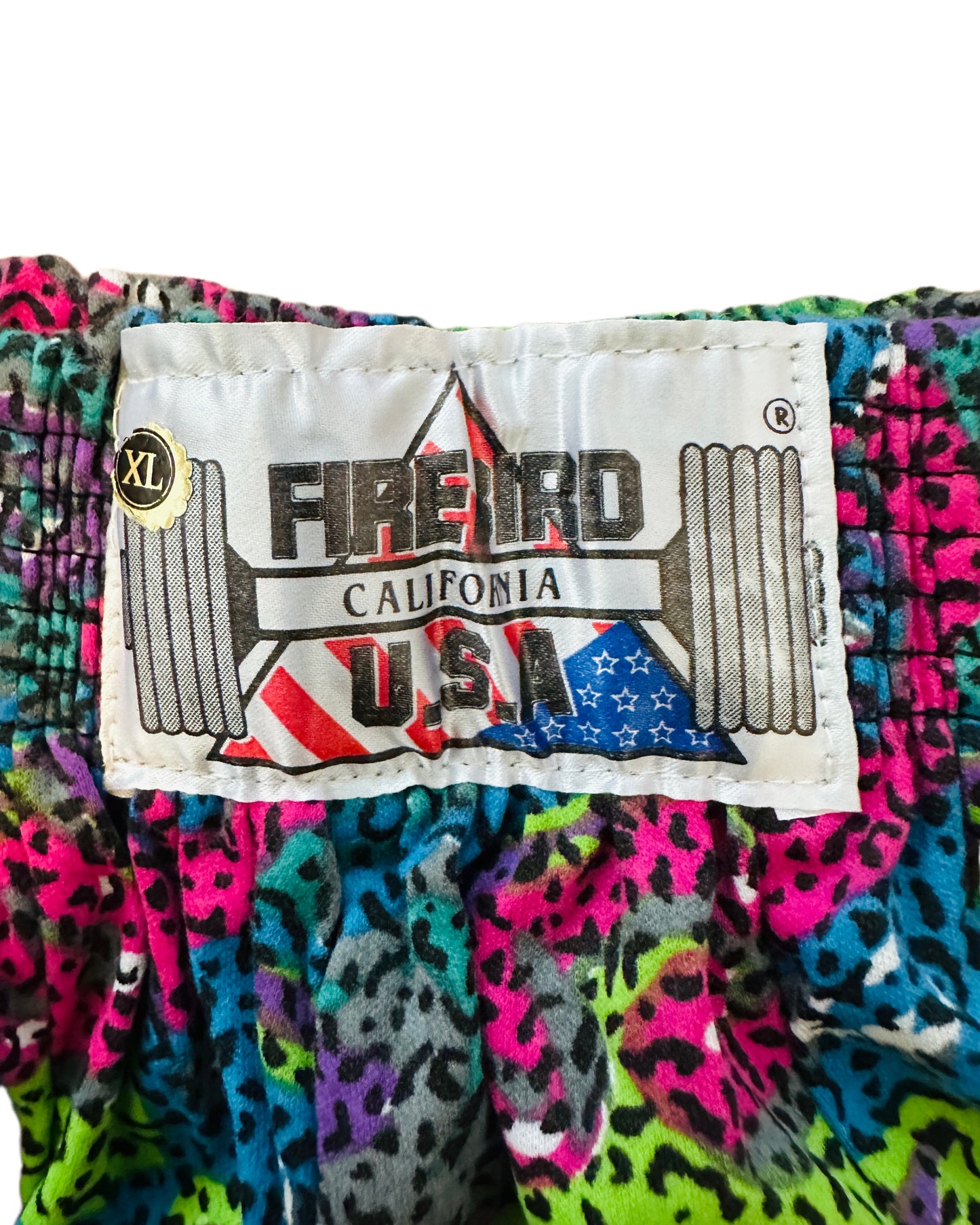 Firebird California USA Vintage 90s Bodybuilding Pants - Vibrant Swirly Pattern - XL