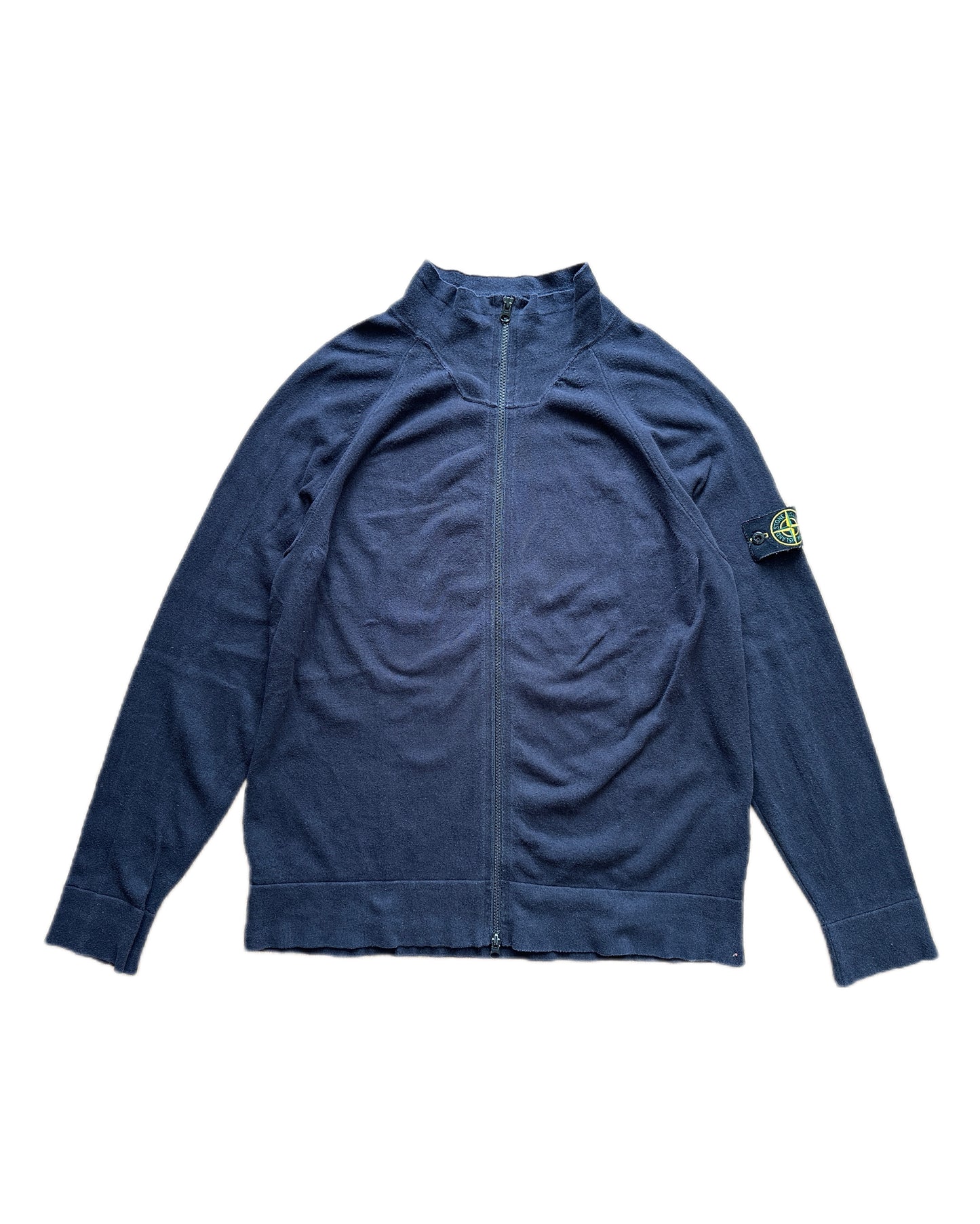 Stone Island 2019 Brushed Cotton  Zip Jacket Navy - XXL