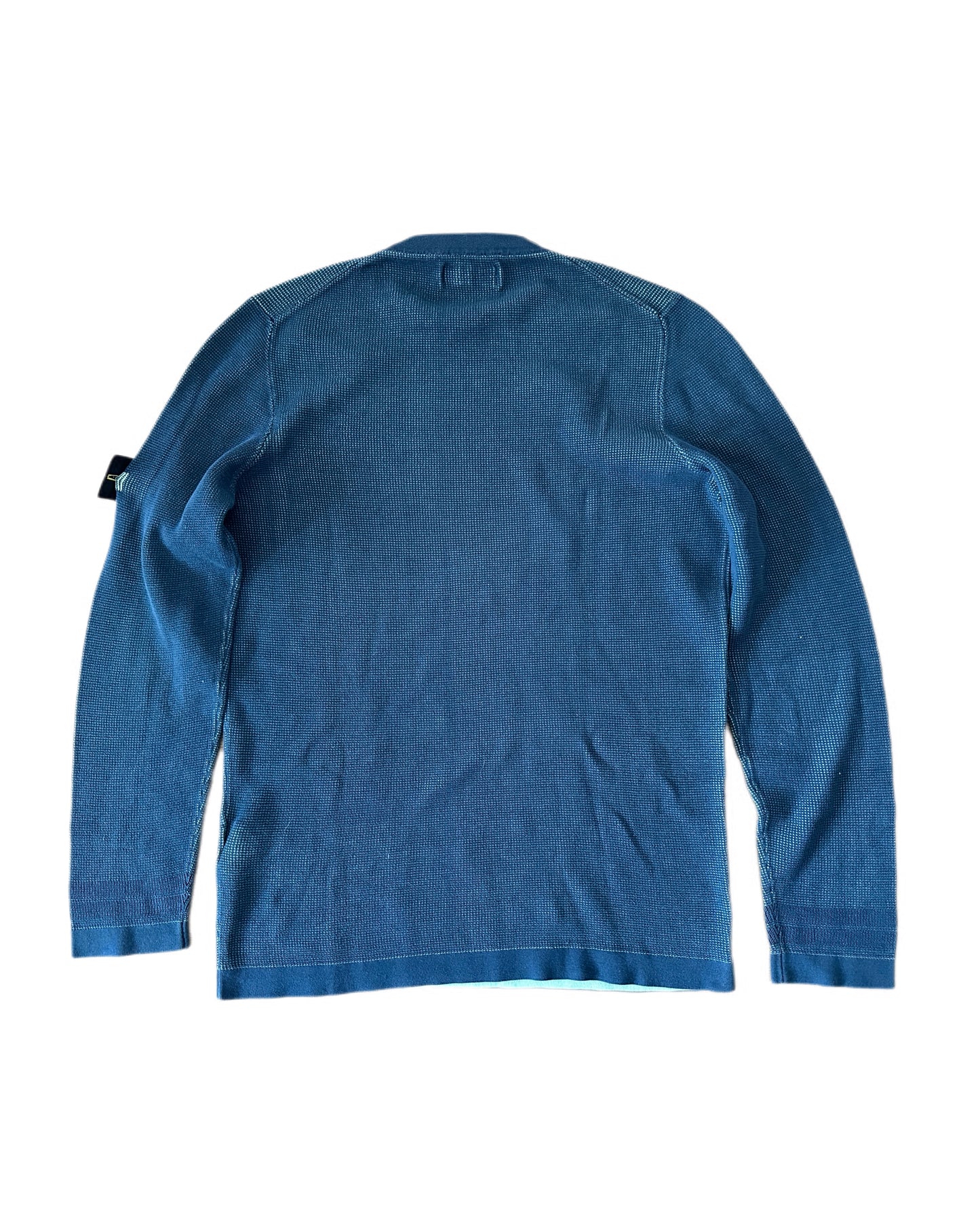 Stone Island  2018 Two Tone Cotton Knit Sweater - XXL (fits L/XL) - Made in Italy