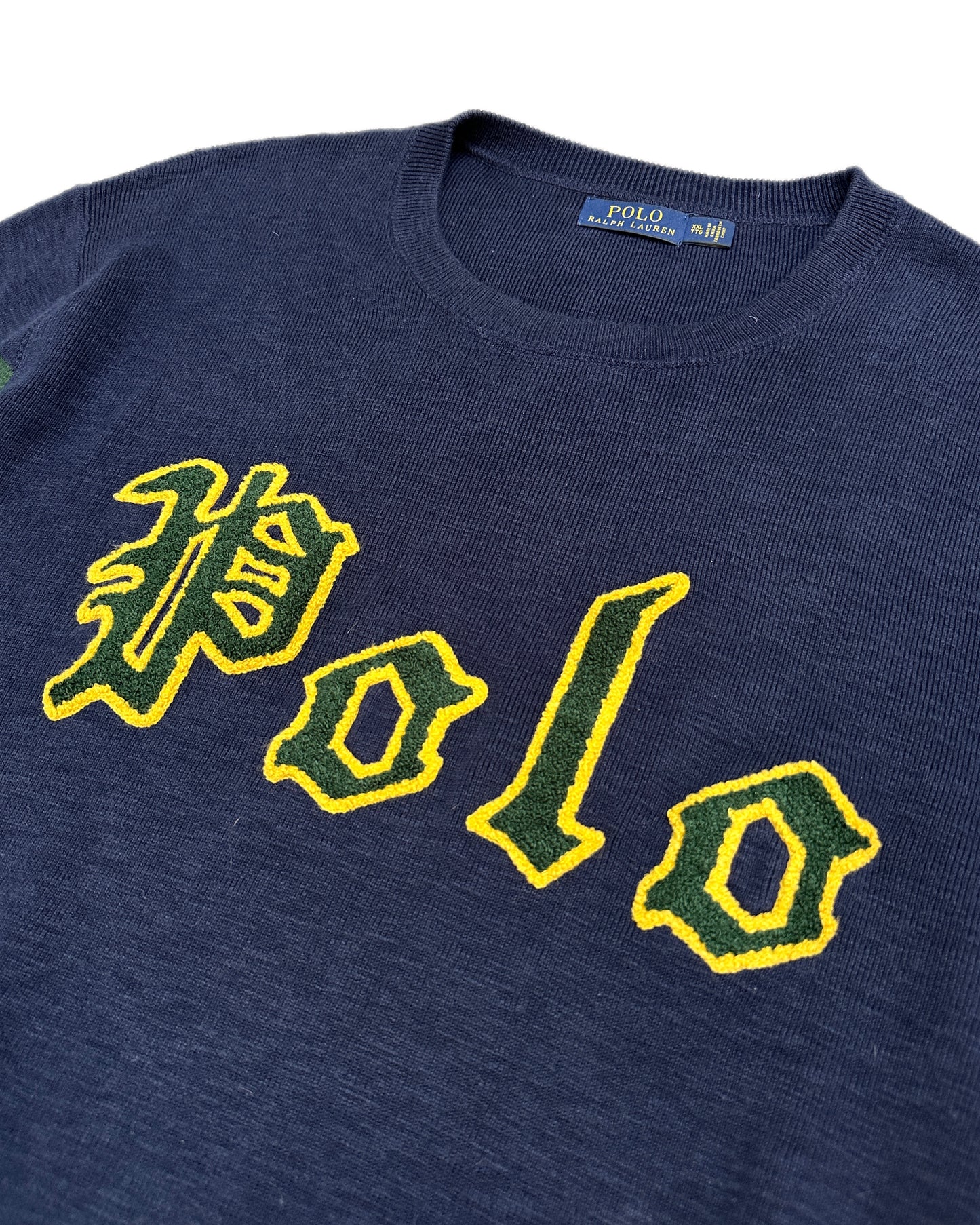 Polo Ralph Lauren 90s Retro Cooton Knit Swaeter - XXL
