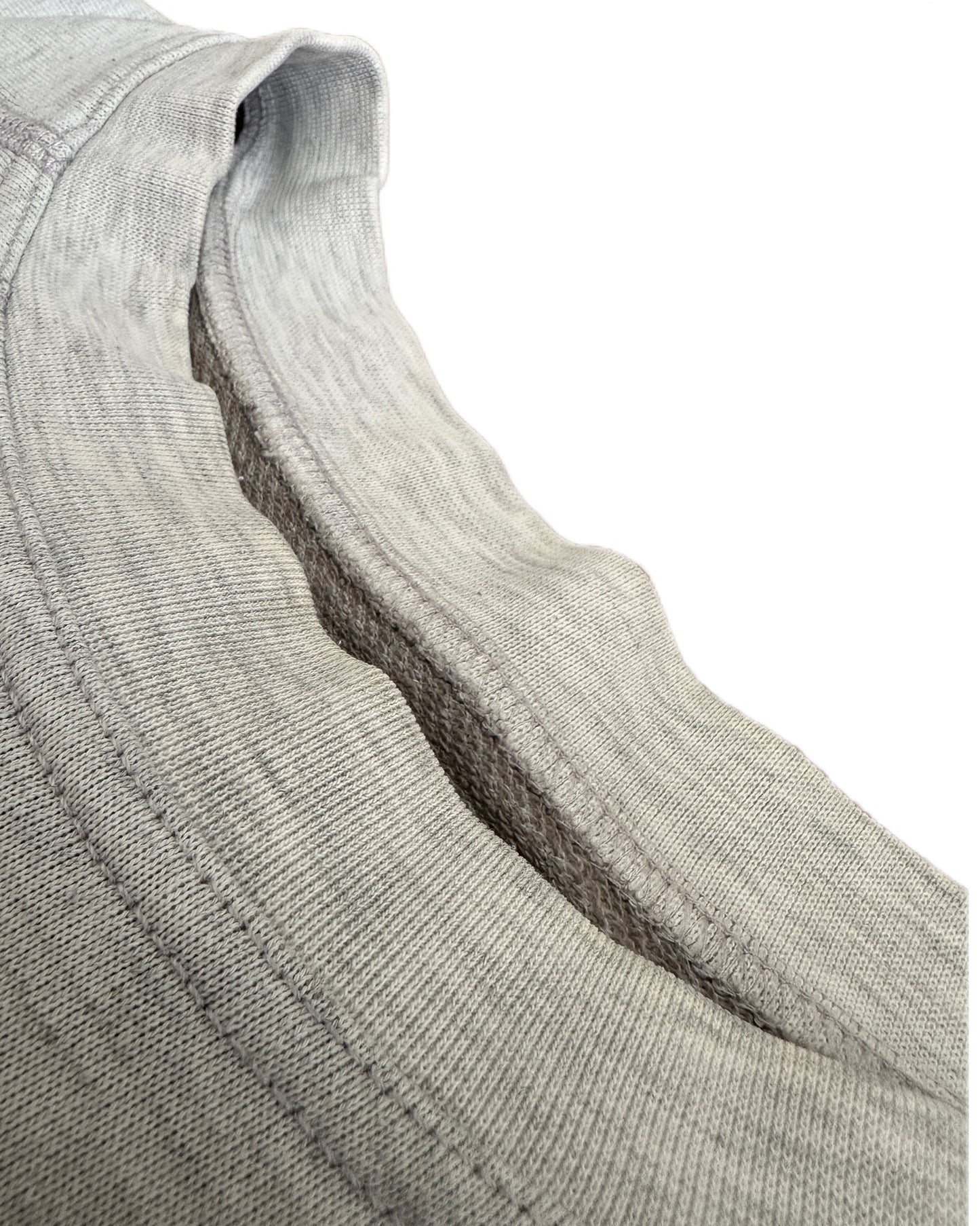 Nike Cross Training 1991 Grey Melange Cotton Fleece Rag Top Shirt - XL