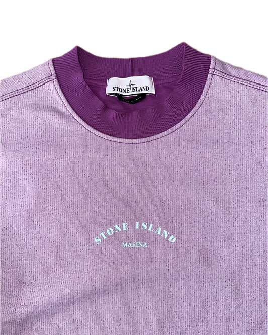 Stone Island Marina 2023 Terry Fleece Reflective Logo Sweatshirt - M - Made in Italy 
