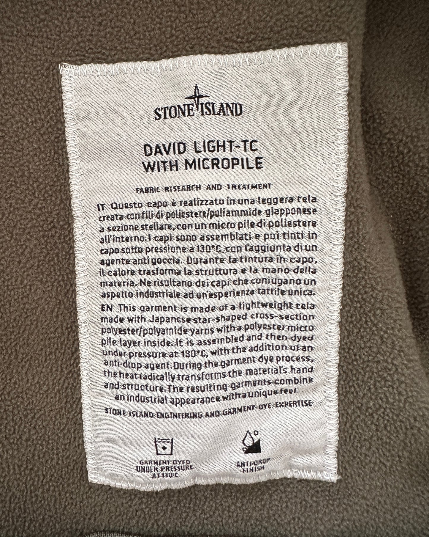Stone Island 2019 David Light-TC with Micropile Winter Smock - M