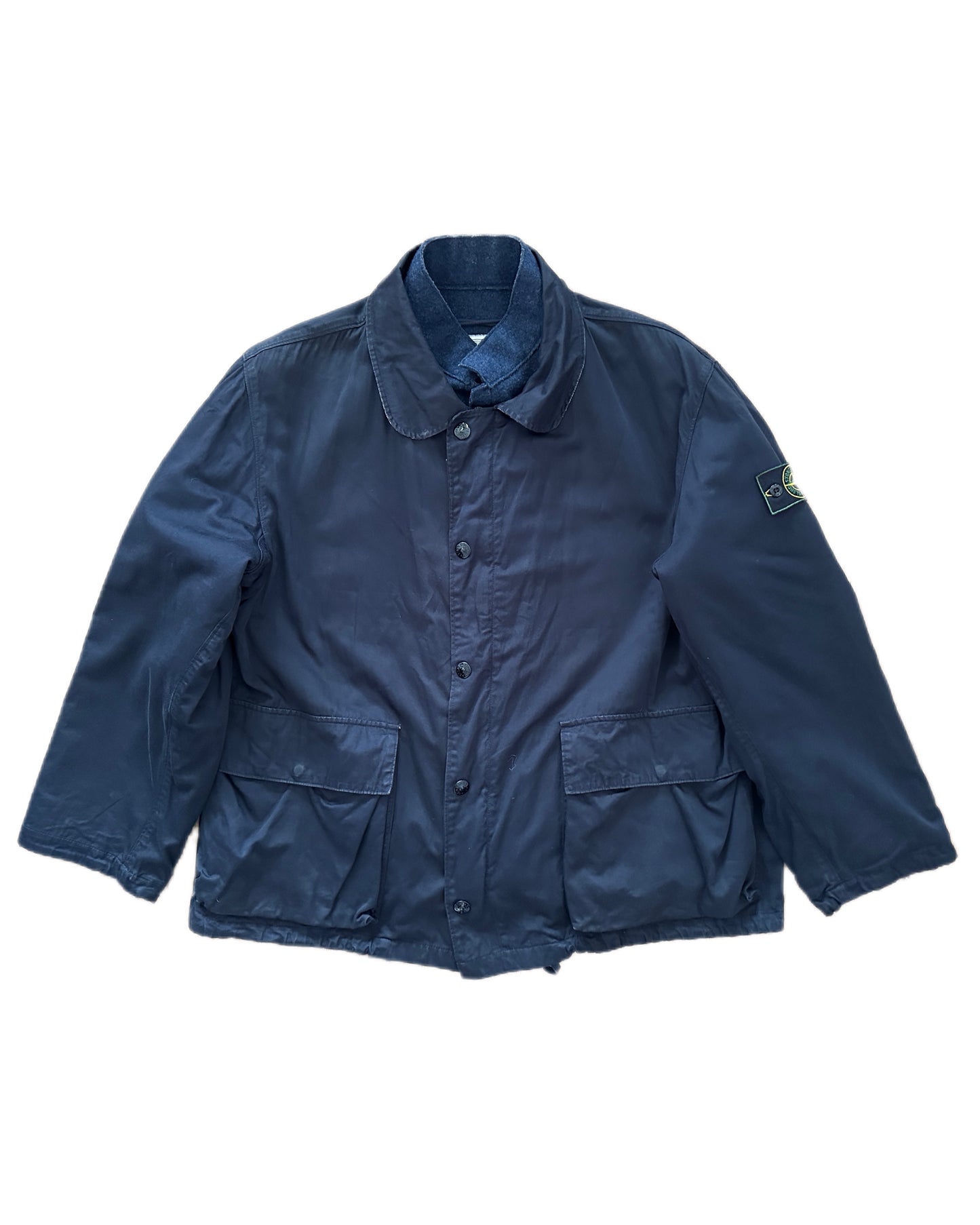 Stone Island 1994 Raso Gommato Dutch Rope Jacket - XL - Made in Italy