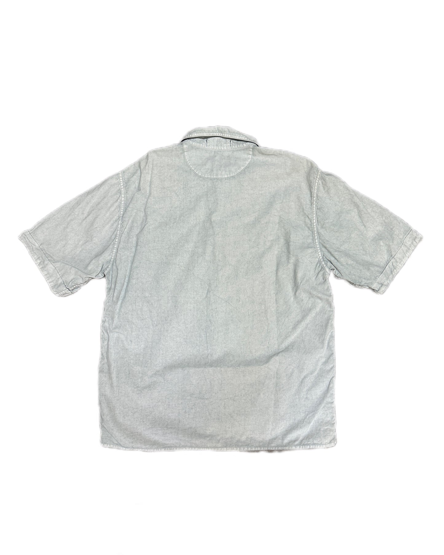 Stone Island Marina 2023 Reflective Print Overshirt Polo Blue - M - Made in Italy