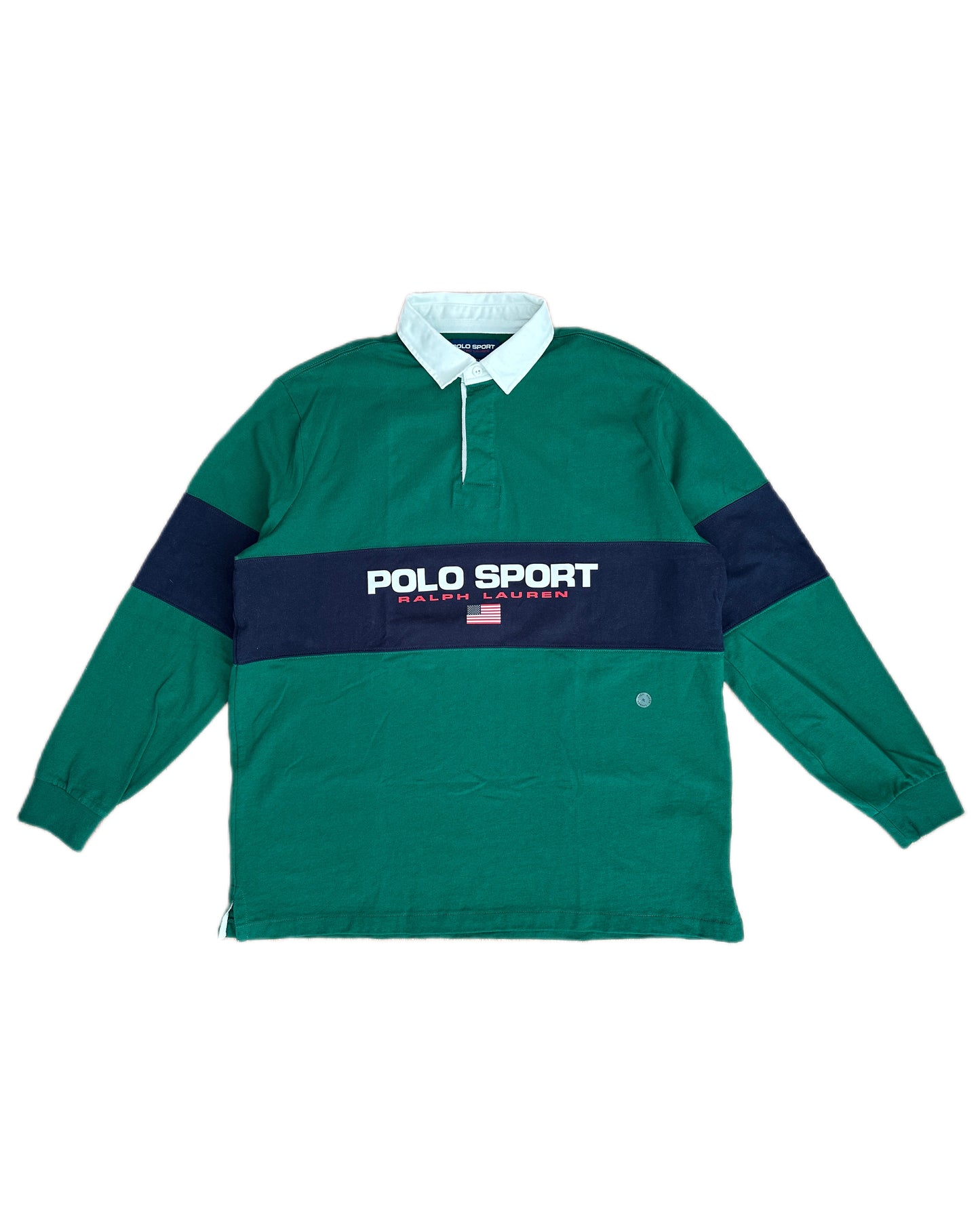 Polo Sport 90s Retro Rugby Polo Shirt - XL