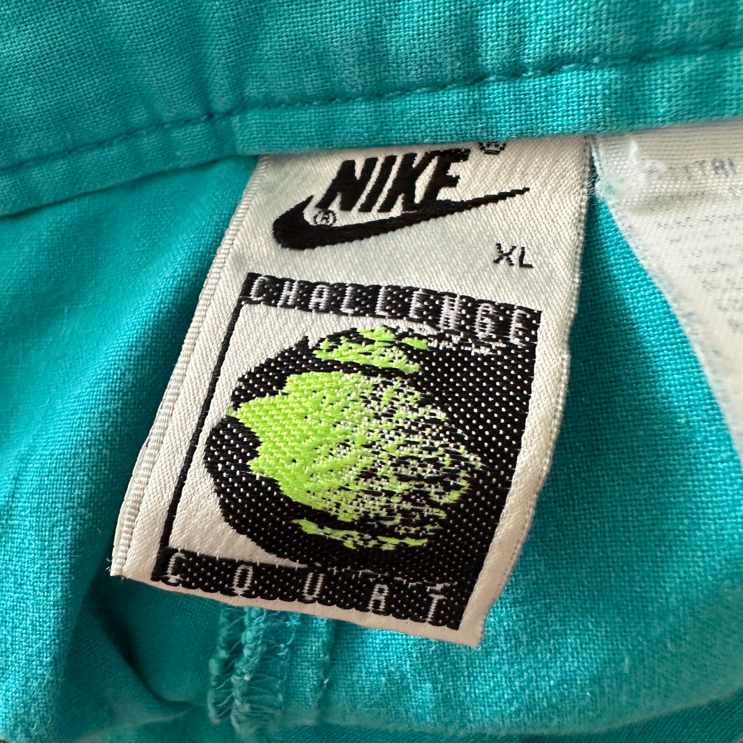 Nike Challenge Court Vintage 1992 Teal Tennis Shorts - XL