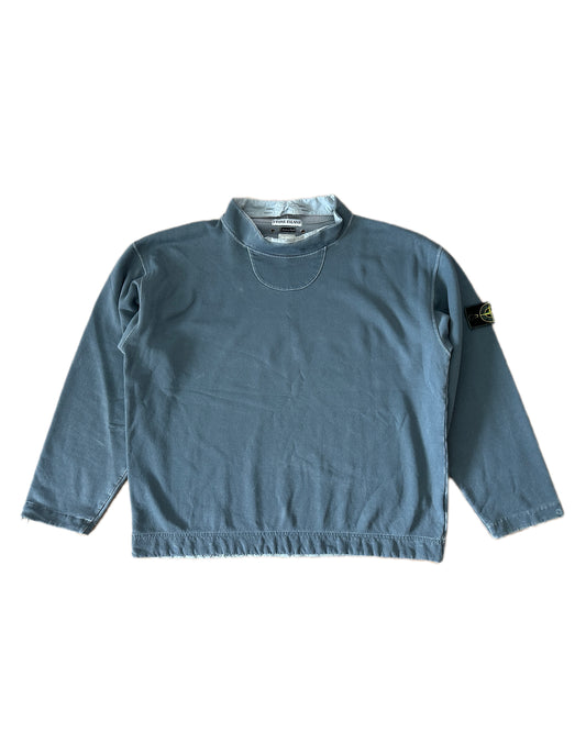 Stone Island 90s Vintage Turtleneck Sweatshirt - L - Made in Italy
