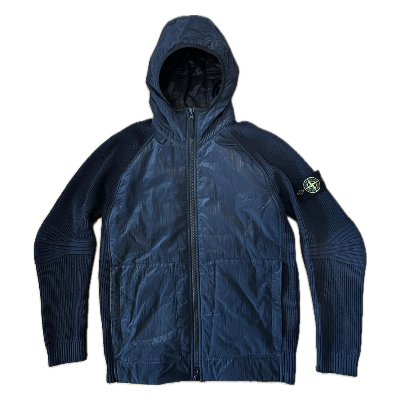 Stone Island 2016 Nylon Metal / Knit Hooded Jacket - L - Made in Italy