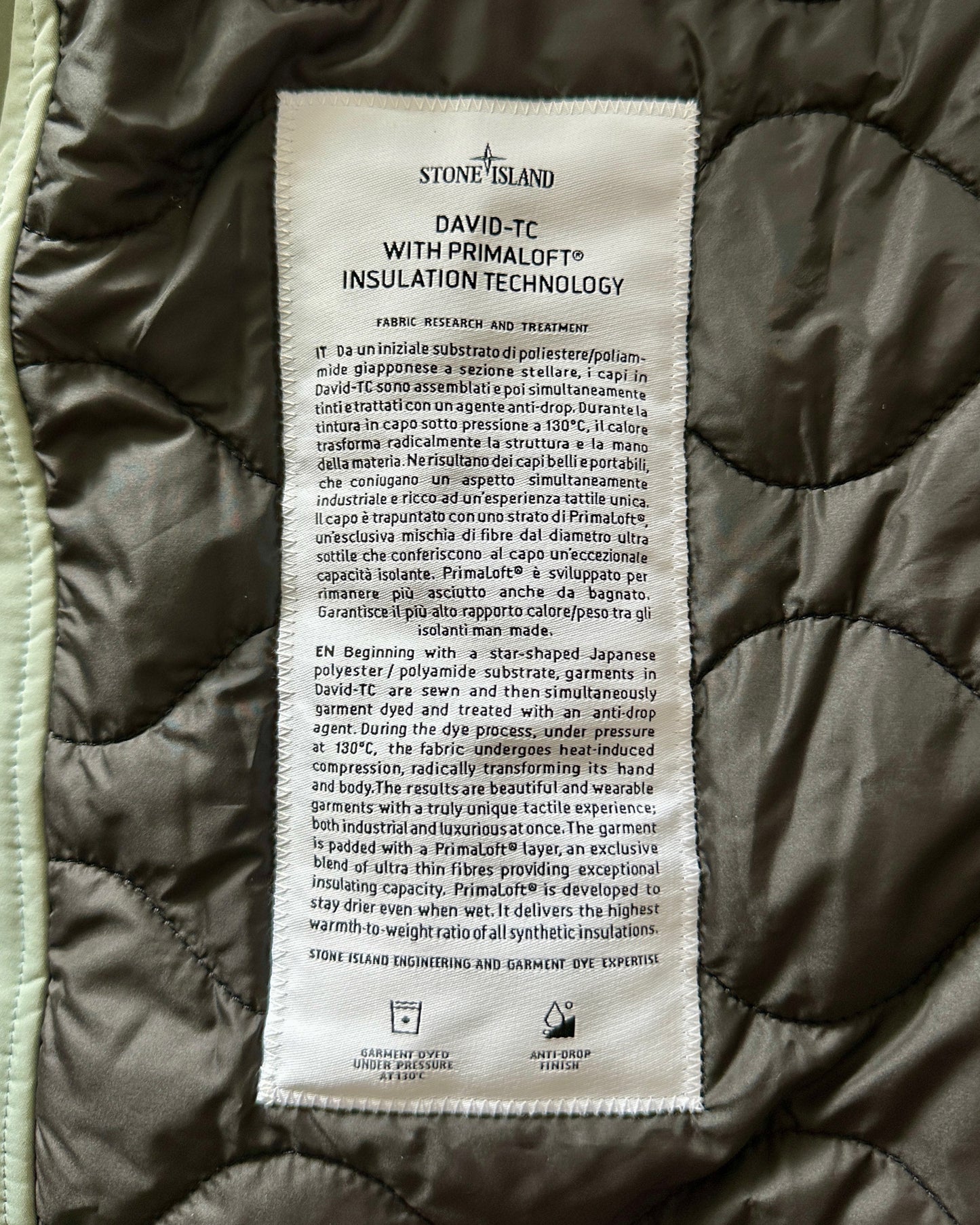 Stone Island 2023 David-TC w/ Primaloft Insulation Technology Trench Coat BNWT - XL