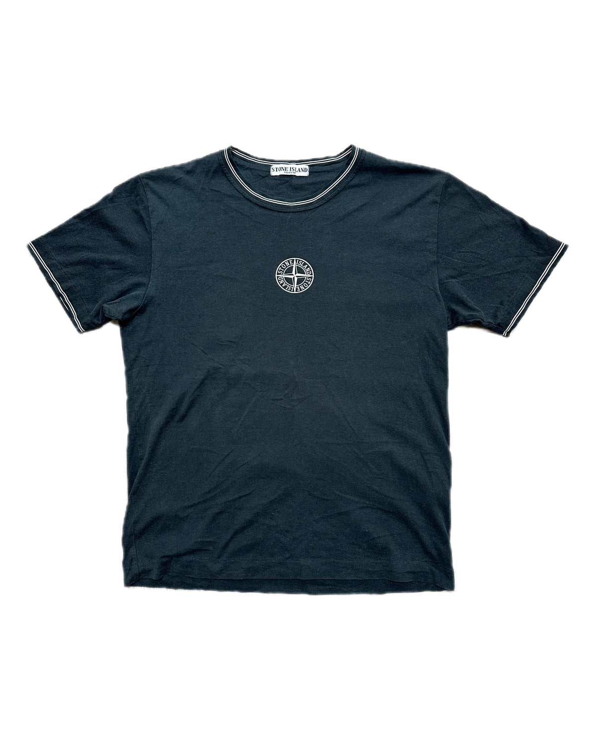 Stone Island 2008 Navy Vintage Logo T-Shirt - M