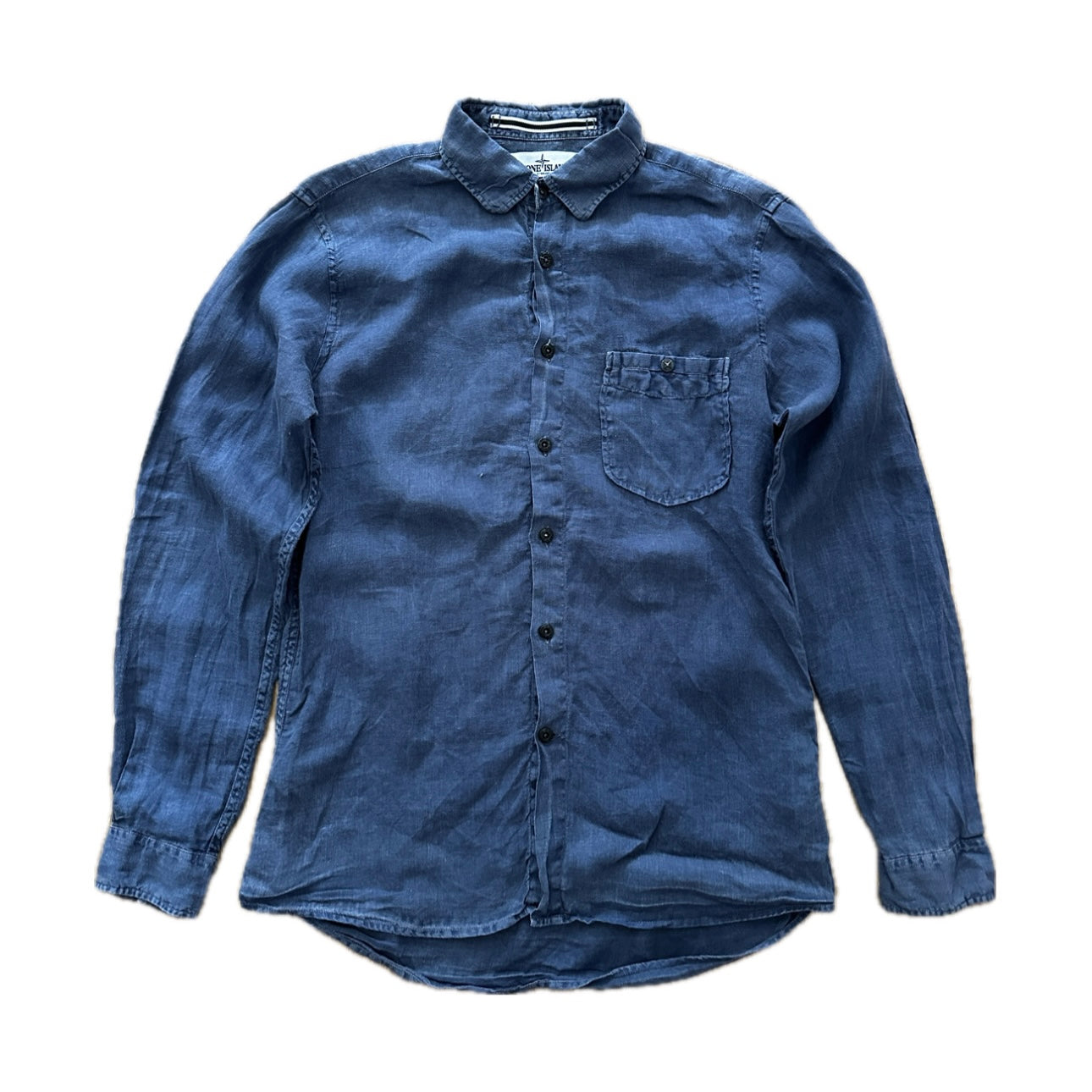 Stone Island 2012 Lino-Flax Button Down Shirt - M