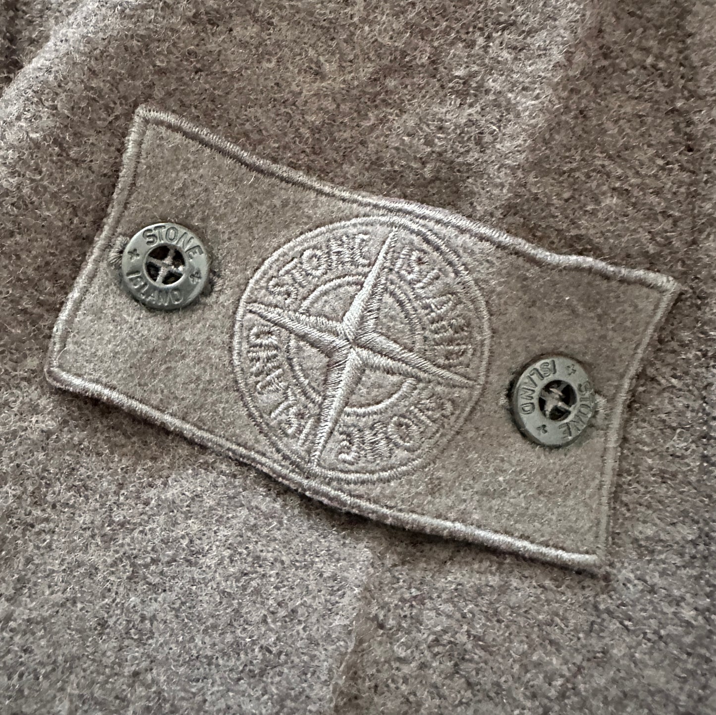 Stone Island 2020 Ghost Piece Hooded Zip Wool Jacket - L - Made in Italy