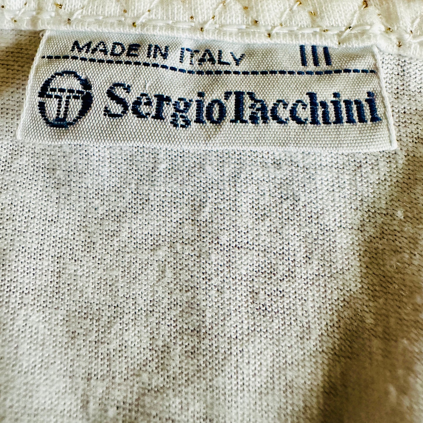 Sergio Tacchini 80s Womens Tennis Shirt - 3 / M - Made in Italy