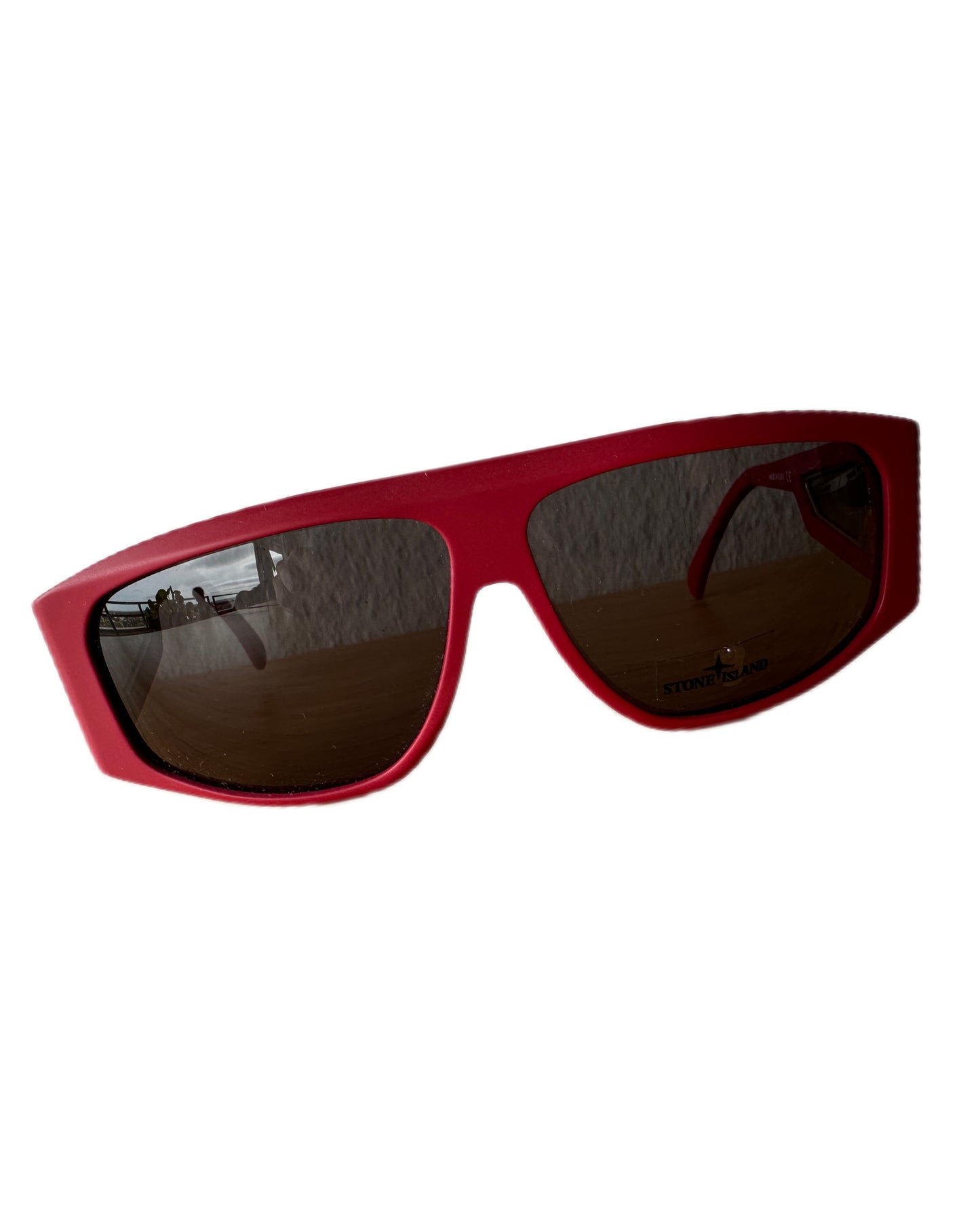 Stone Island 2013 SI 002 Sanded Acetate Bordeaux Zeiss Sunglasses - BNWT - Made in Italy