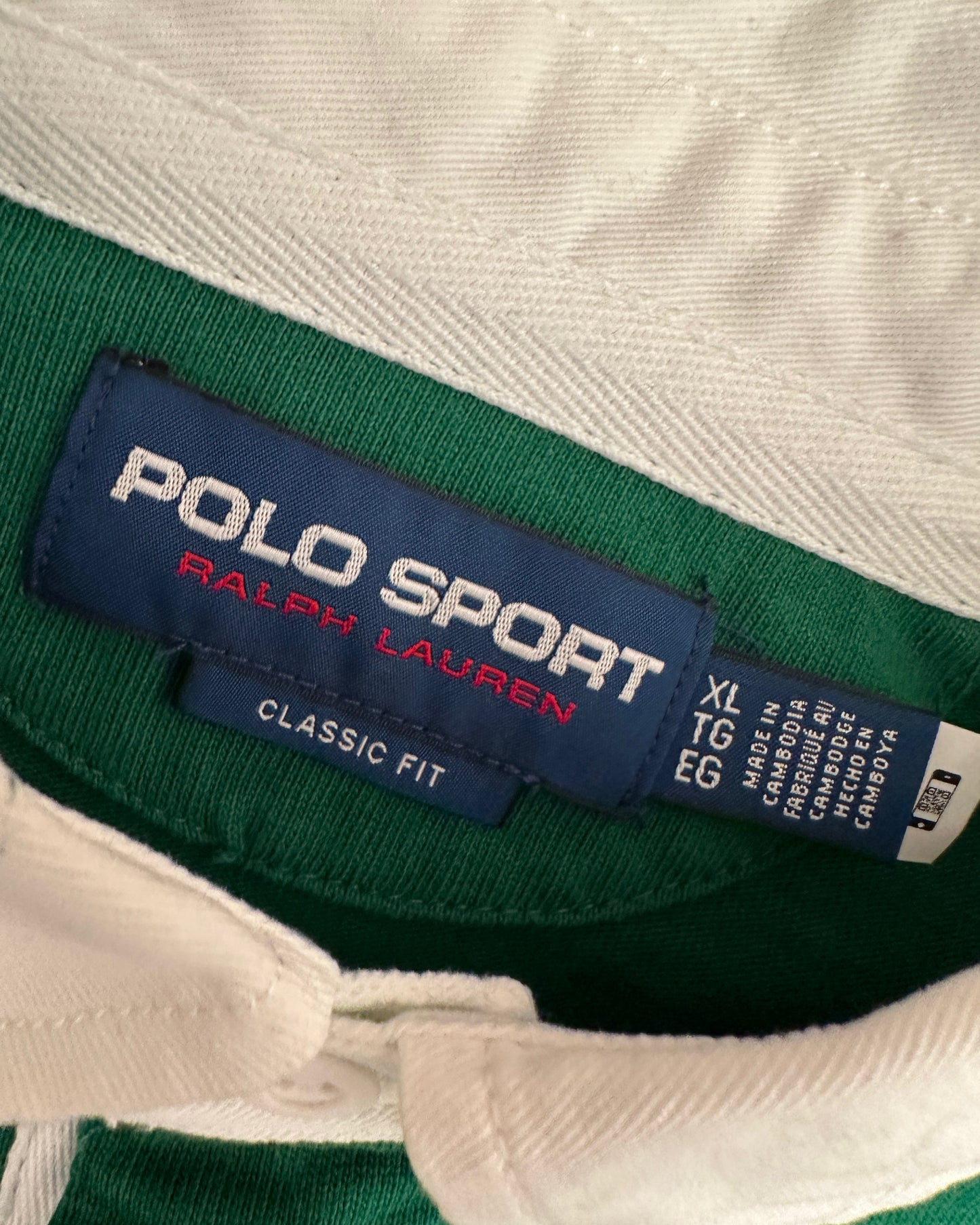 Polo Sport 90s Retro Rugby Polo Shirt - XL