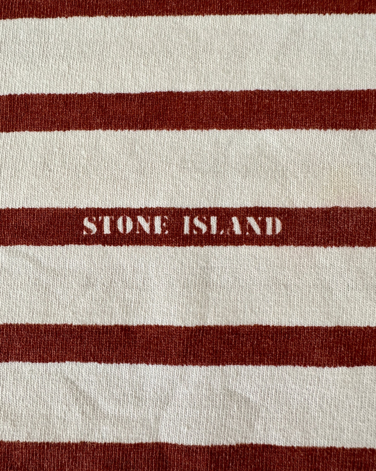 Stone Island 1989 Japan Release Striped Cotton T-Shirt - L - Made in Italy