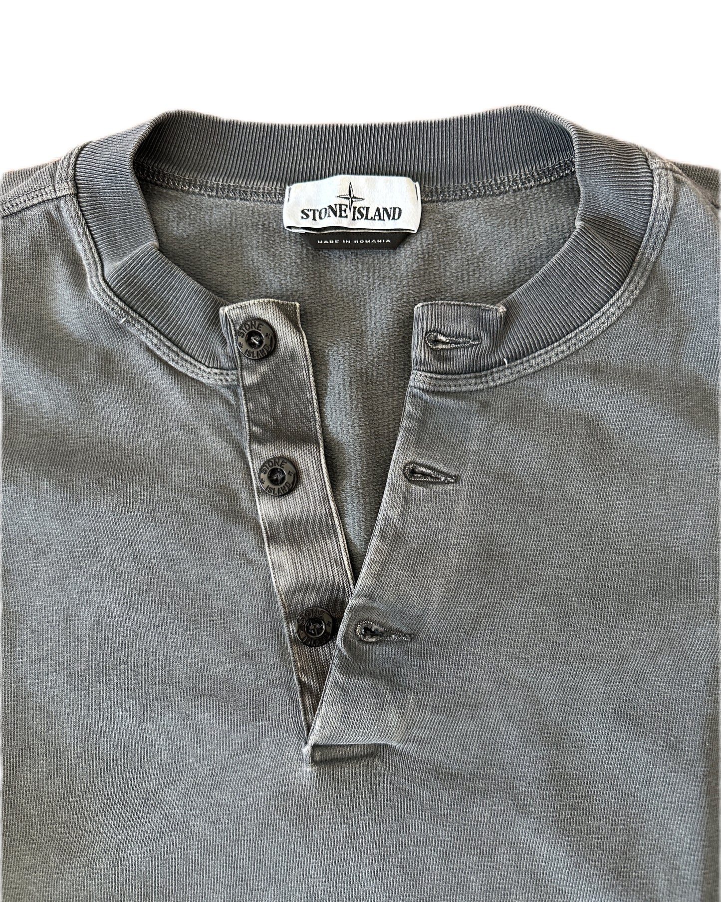 Stone Island 2017 T.CO+OLD Henley Collar Sweatshirt - 3XL