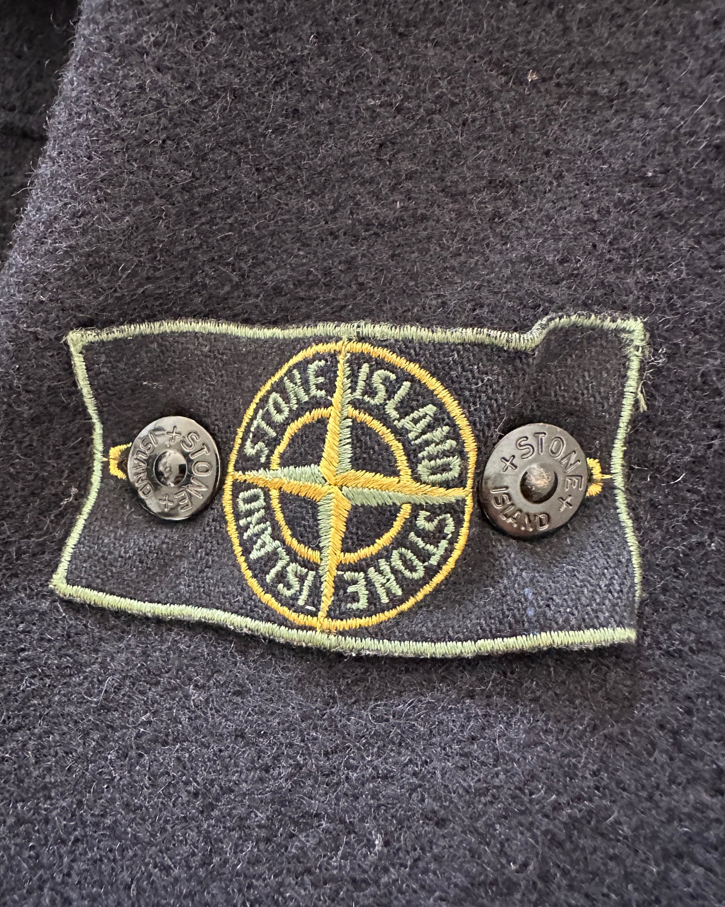 Stone Island 1987 Vintage Wool Montgomery Dufflecoat - L - Made in Italy