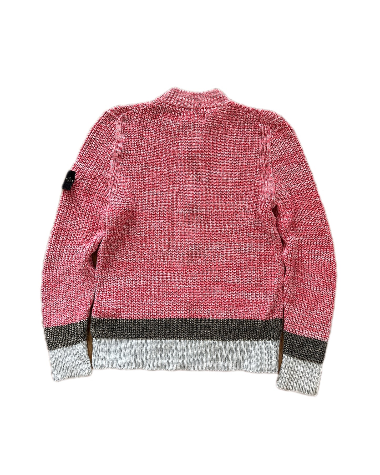 Stone Island 2017 Coral Cotton Knit Zip Jacket - L - Made in Italy