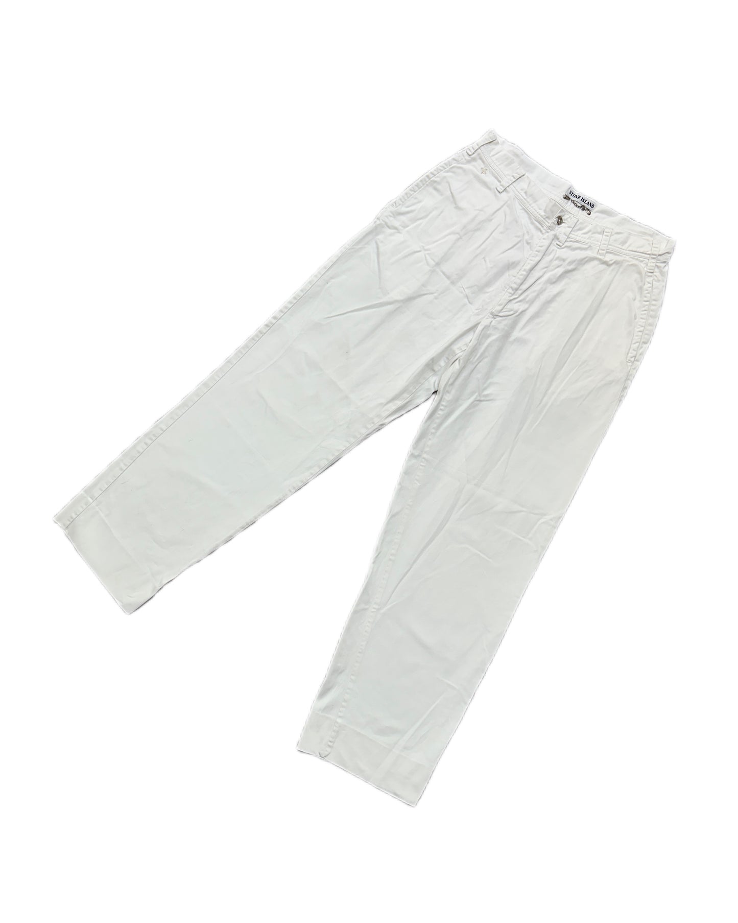 Stone Island 1987 Vintage Rubber Badge Trousers - 48 - Made in Italy