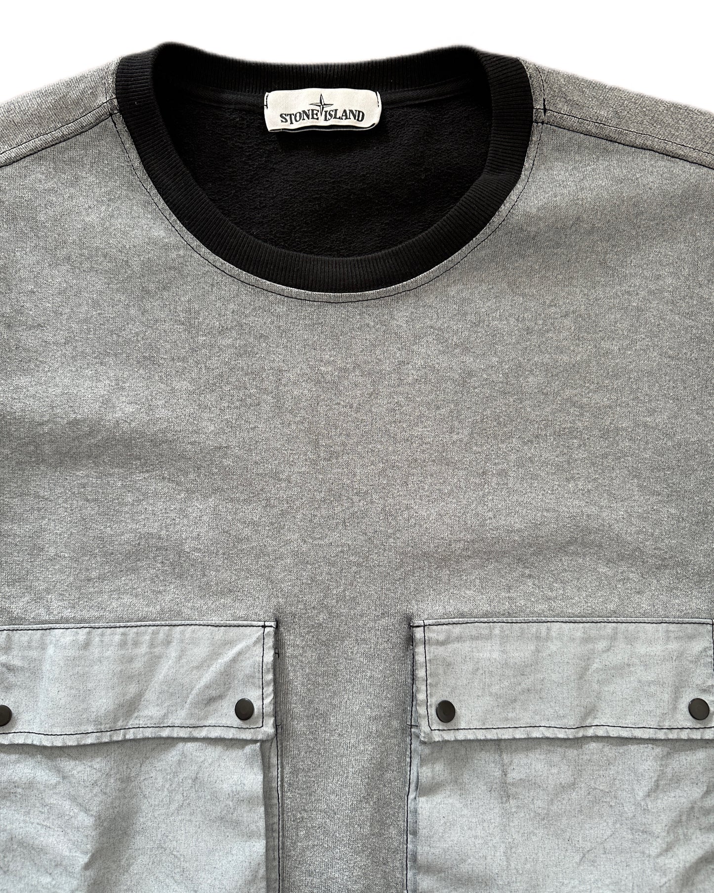 Stone Island 2019 Tela Placcata Multi Pocket Sweatshirt - XXL