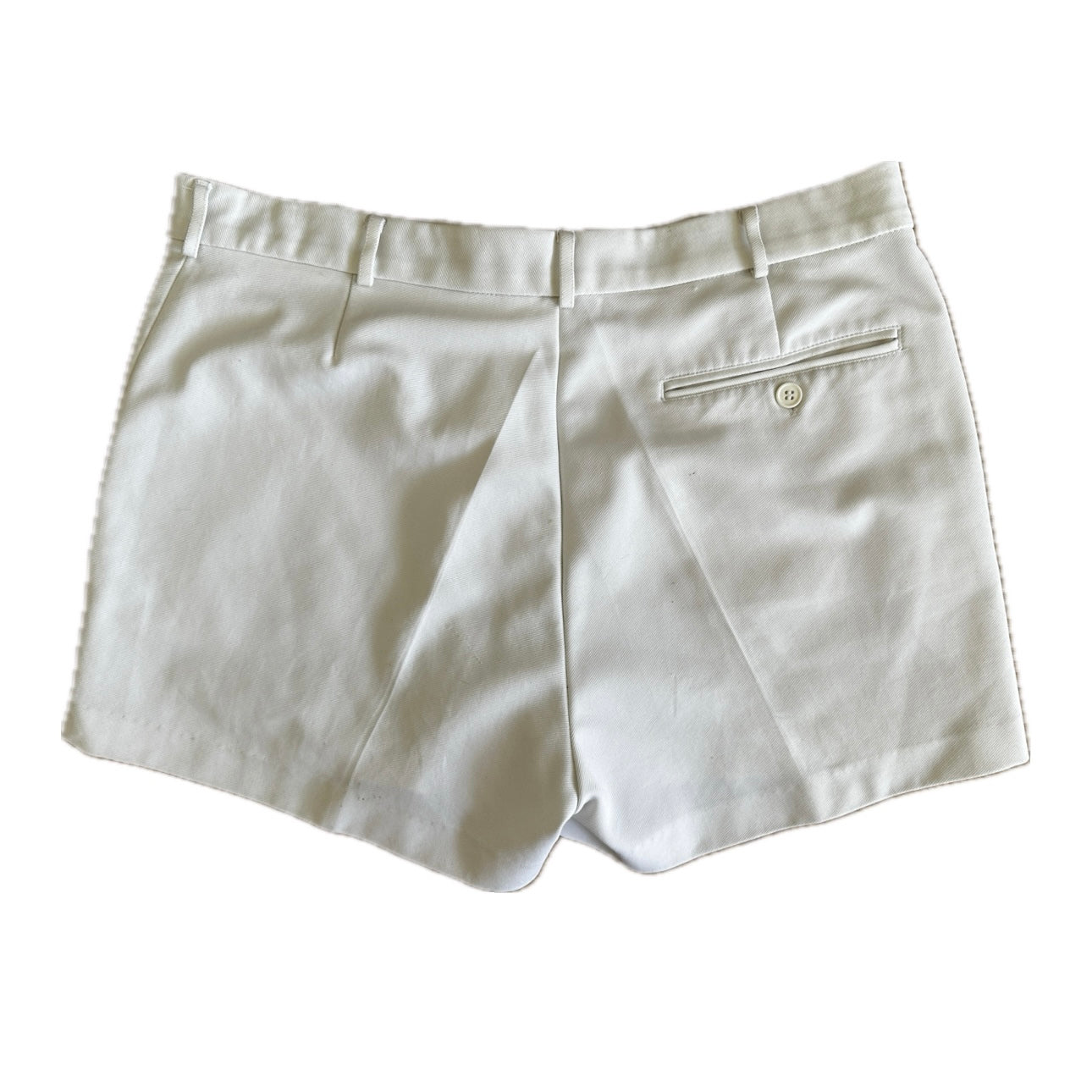 Backgammon 80s Vintage White Tennis Shorts - L