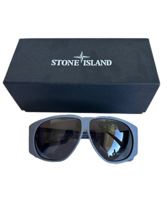 Stone Island 2012 SI 008  Sanded Acetate Grey Zeiss Sunglasses - BNWT - Made in Italy