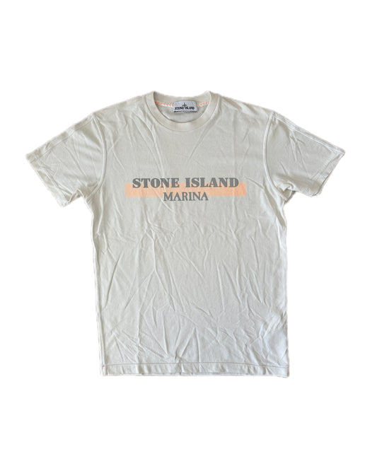 Stone Island Marina 2016 Reflective Print Ribbed T-Shirt - M - Made in Italy