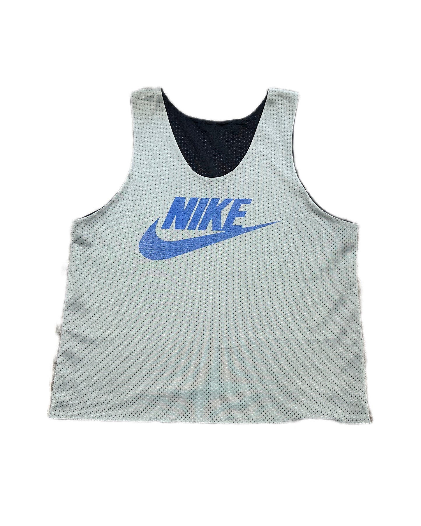 Nike Force 1990 Vintage Grey/Black Reversible Mesh Jersey - M - Made in USA