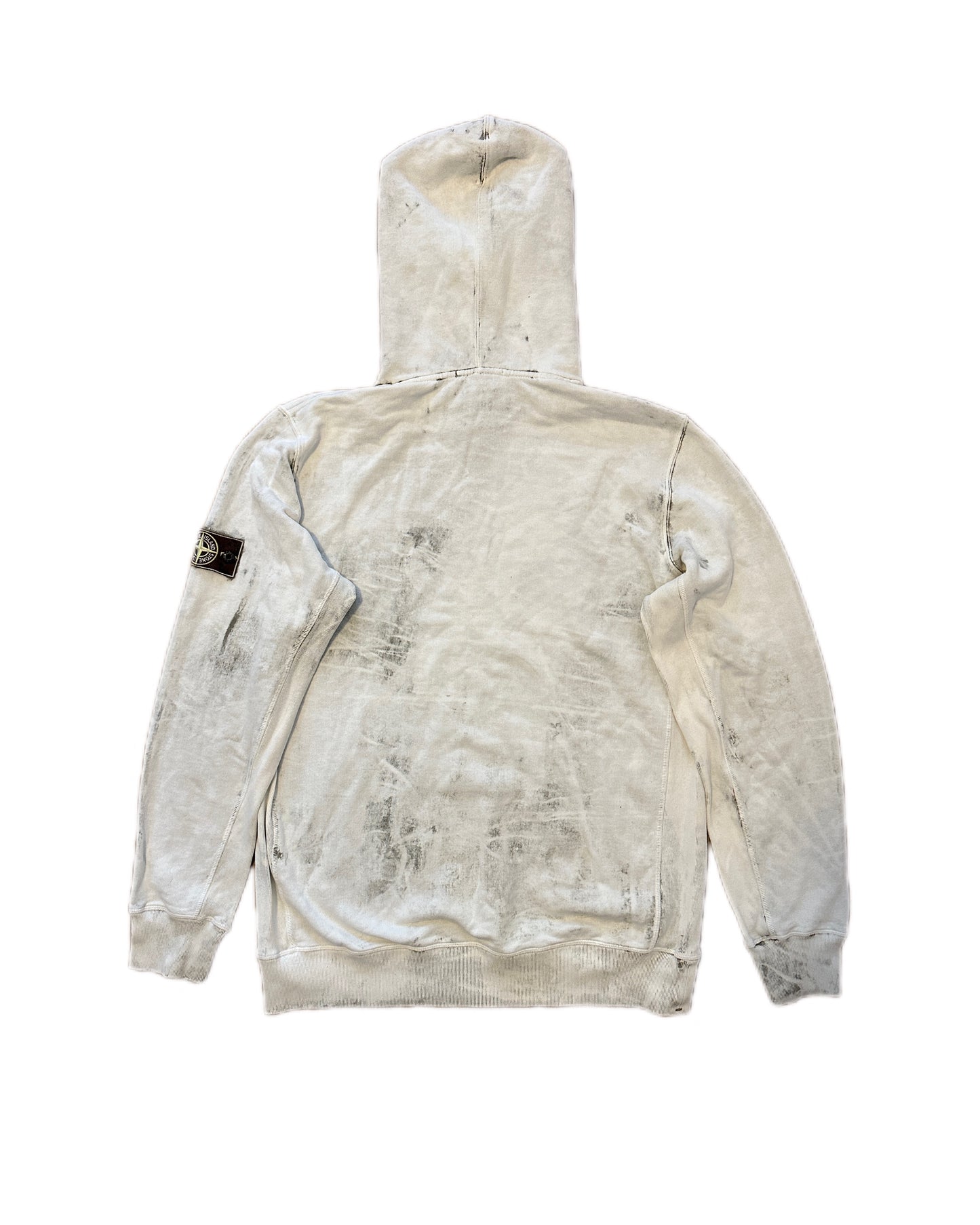 Stone Island 2017 Hand Corrosion Hooded Sweatshirt - XXL - Made in Italy