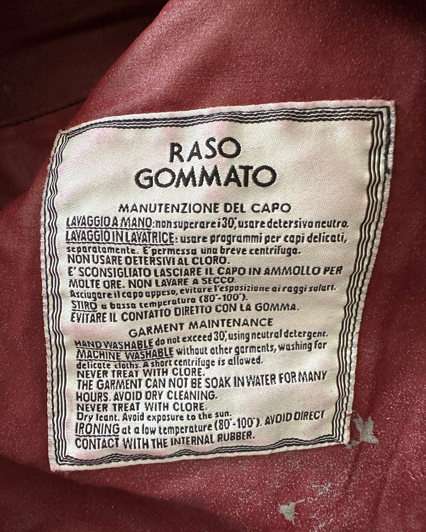 Stone Island 1993 Raso Gommato Dual Layer Jacket - XL - Made in Italy