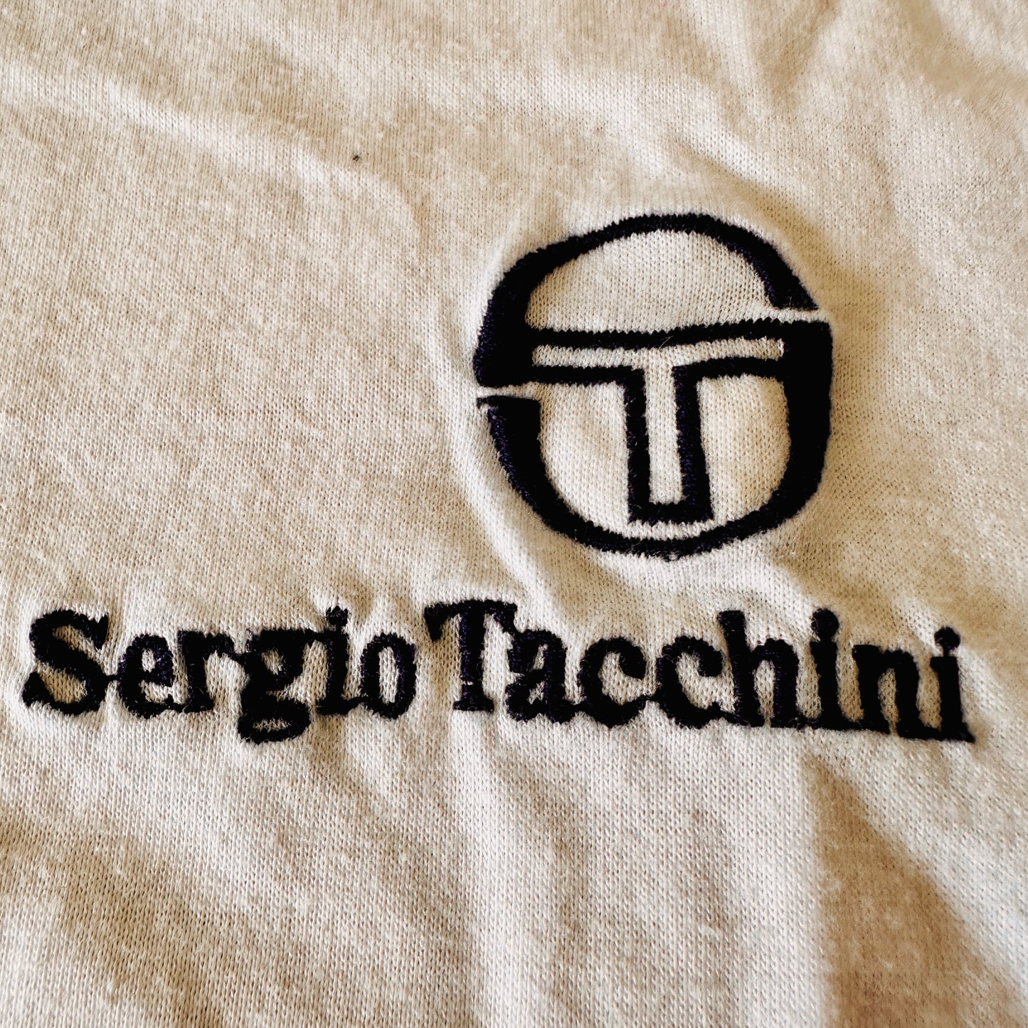 Sergio Tacchini 1987 Tennis Polo Shirt - White - 8 / XXL - Made in Italy