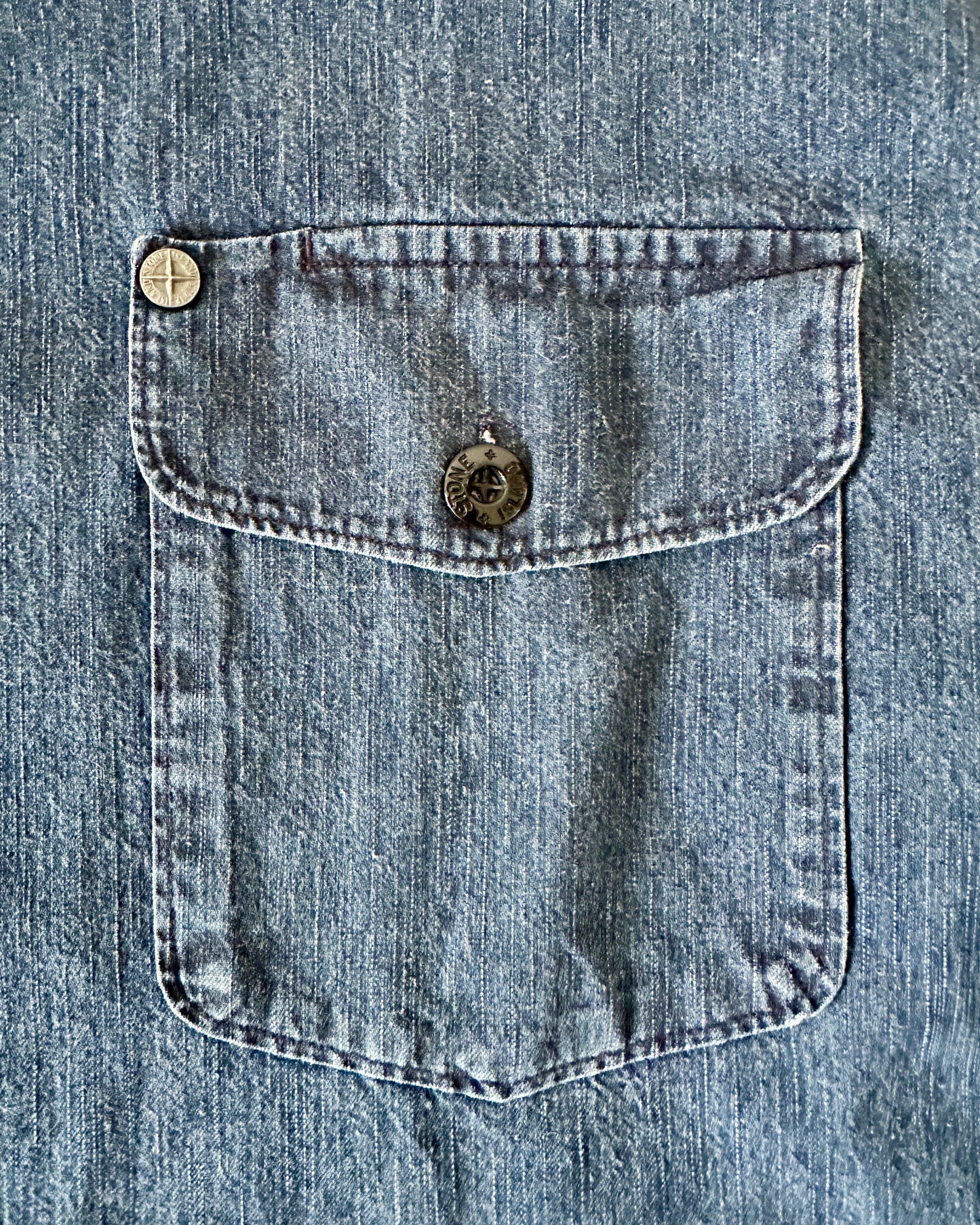 Stone Island 1995 Denim Shirt - XXL - Made in Italy