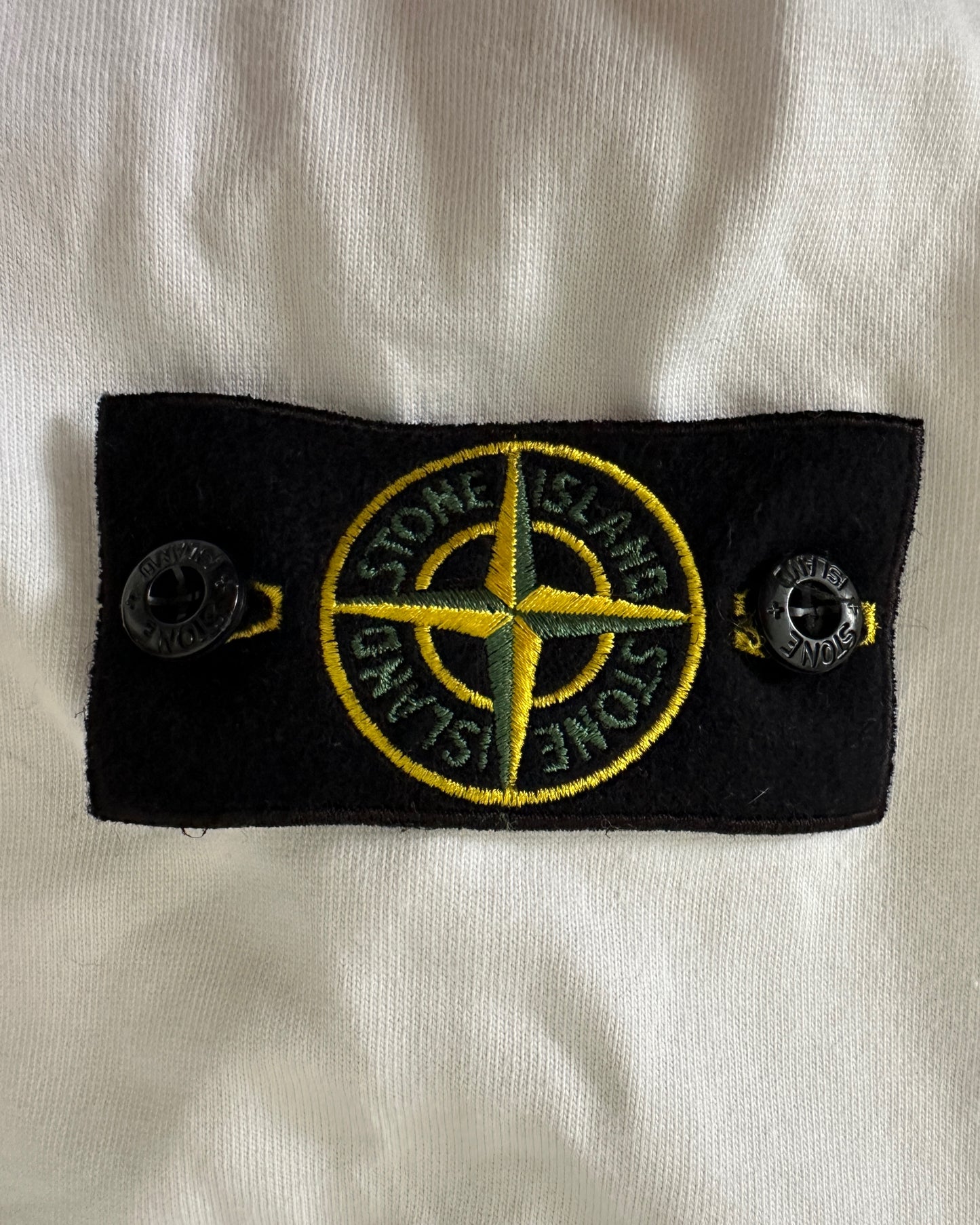 Stone Island 2023 White Cotton Sweatshirt - S