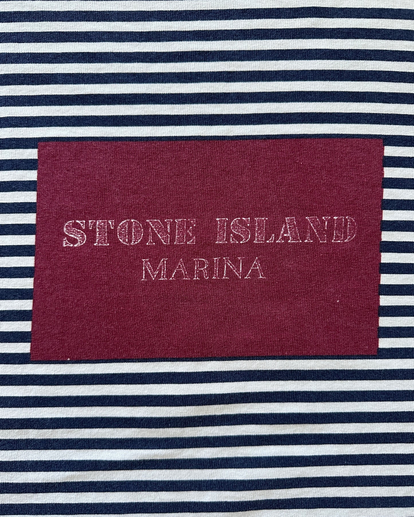 Stone Island Marina 1993 Block Logo T-Shirt - XL - Made in Italy
